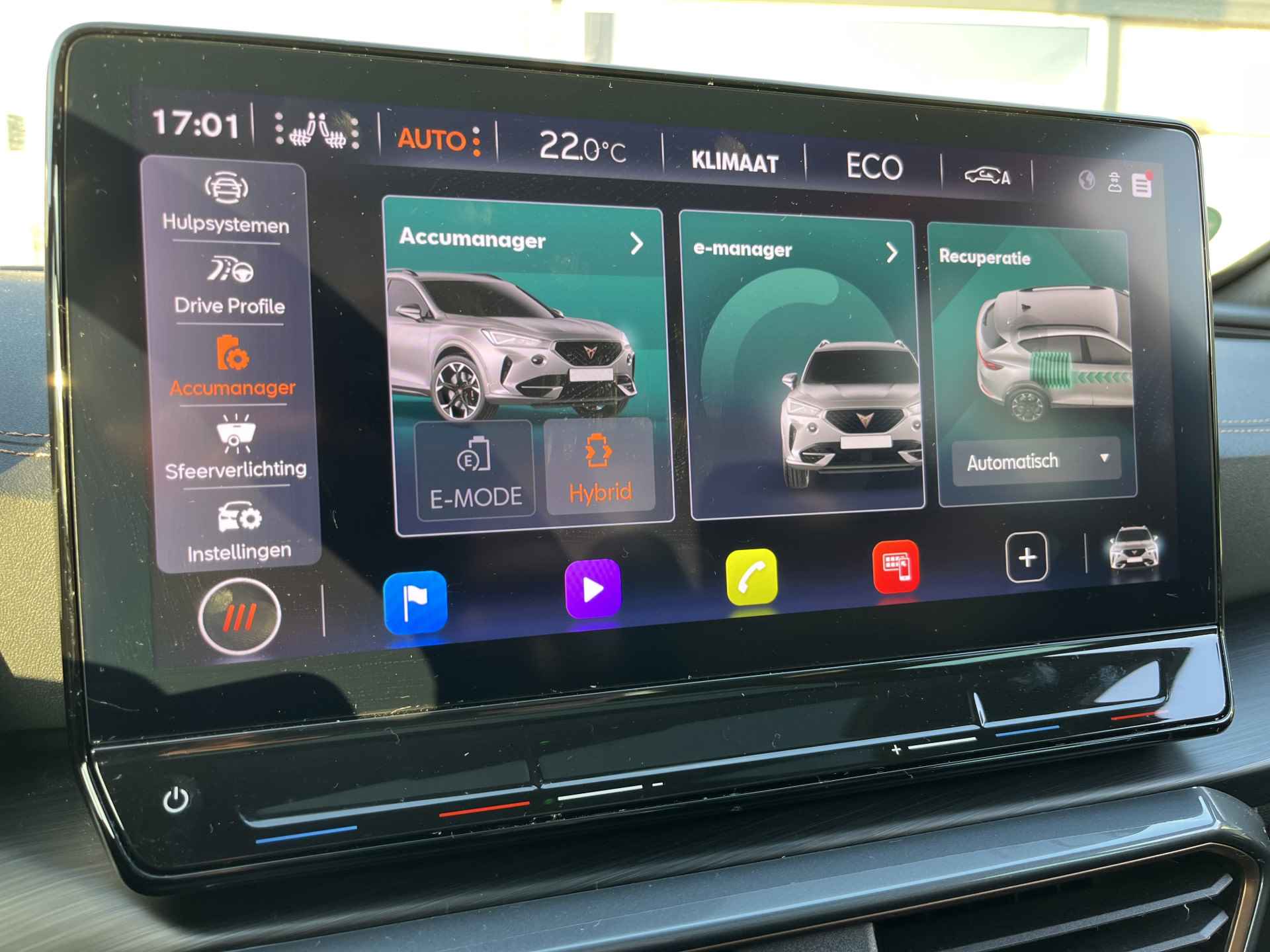 CUPRA Formentor 1.4 e-Hybrid VZ Performance / AUTOMAAT/ 245 PK/ PANO/ CAMERA/ PARK. SENSOREN/ DCC/ DODE HOEK/ KEYLESS/ STOEL-STUURVERWARM./ MATRIX/ ADAPT. CRUISE/ APP-CONNECT/ NAVI/ CLIMA/ DAB - 28/37