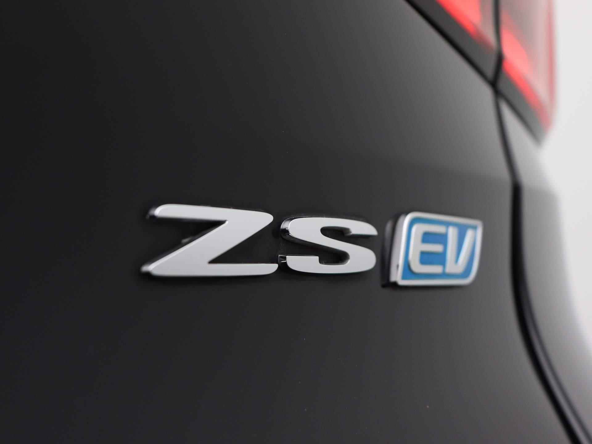 MG ZS EV Luxury 45 kWh | Schuifdak | Leder | Navigatie | Camera | Airco | Parkeersensoren | - 35/40