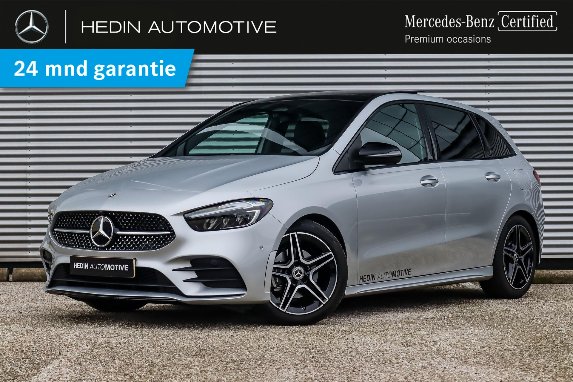 Mercedes-Benz B-klasse B 180 Automaat AMG Line | Premium Pakket | Nightpakket | Panoramadak | LED | Advanced Sound System | Keyless-Go | Sfeerverlichting | Stoelverwarming | Spiegelpakket