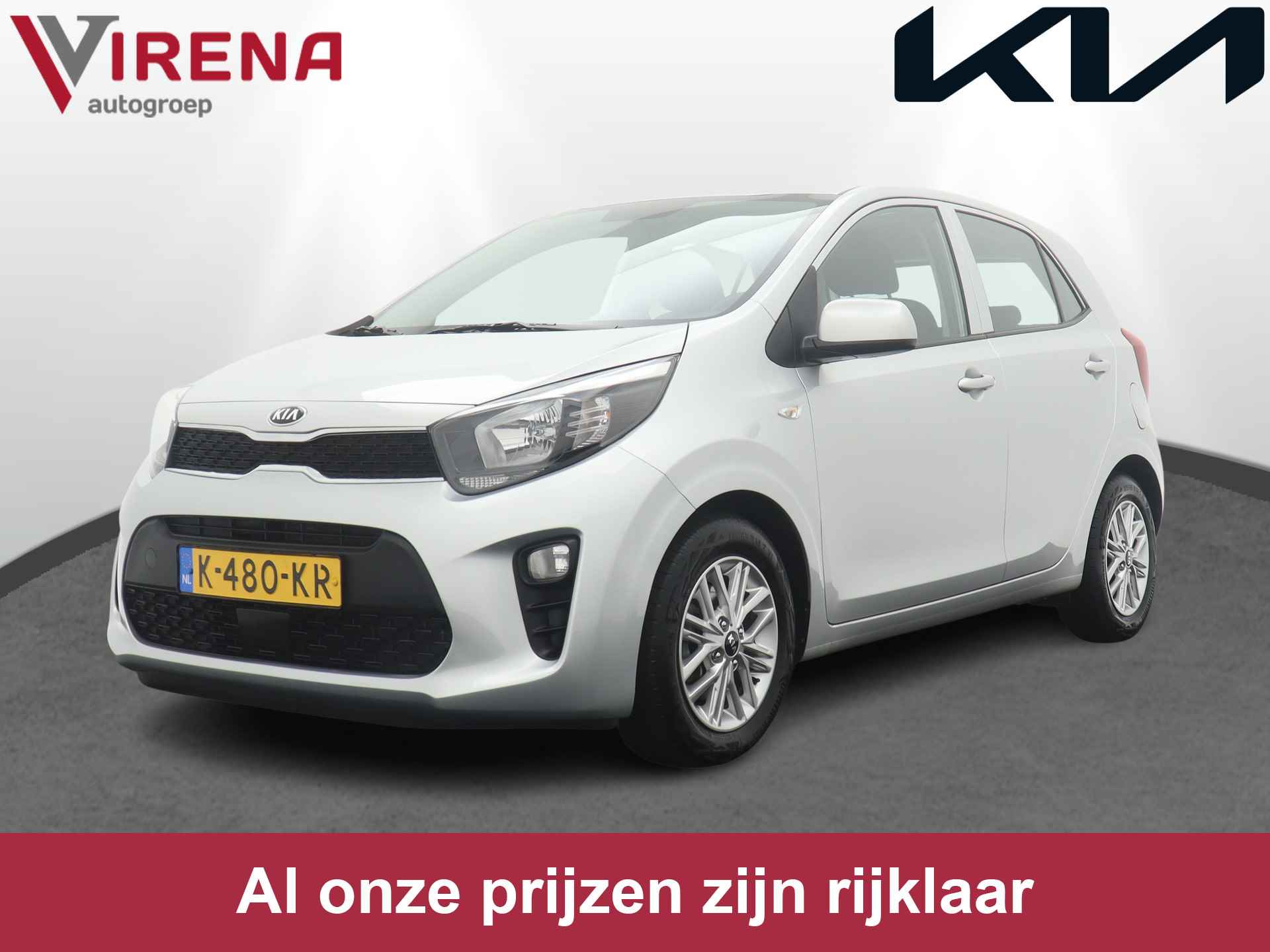 Kia Picanto 1.0 DPi DynamicLine - Airco - Android/Apple Carplay - Cruise Control - Lichtmetalen Velgen 14'' - Fabrieksgarantie tot 01-2028 - 1/53