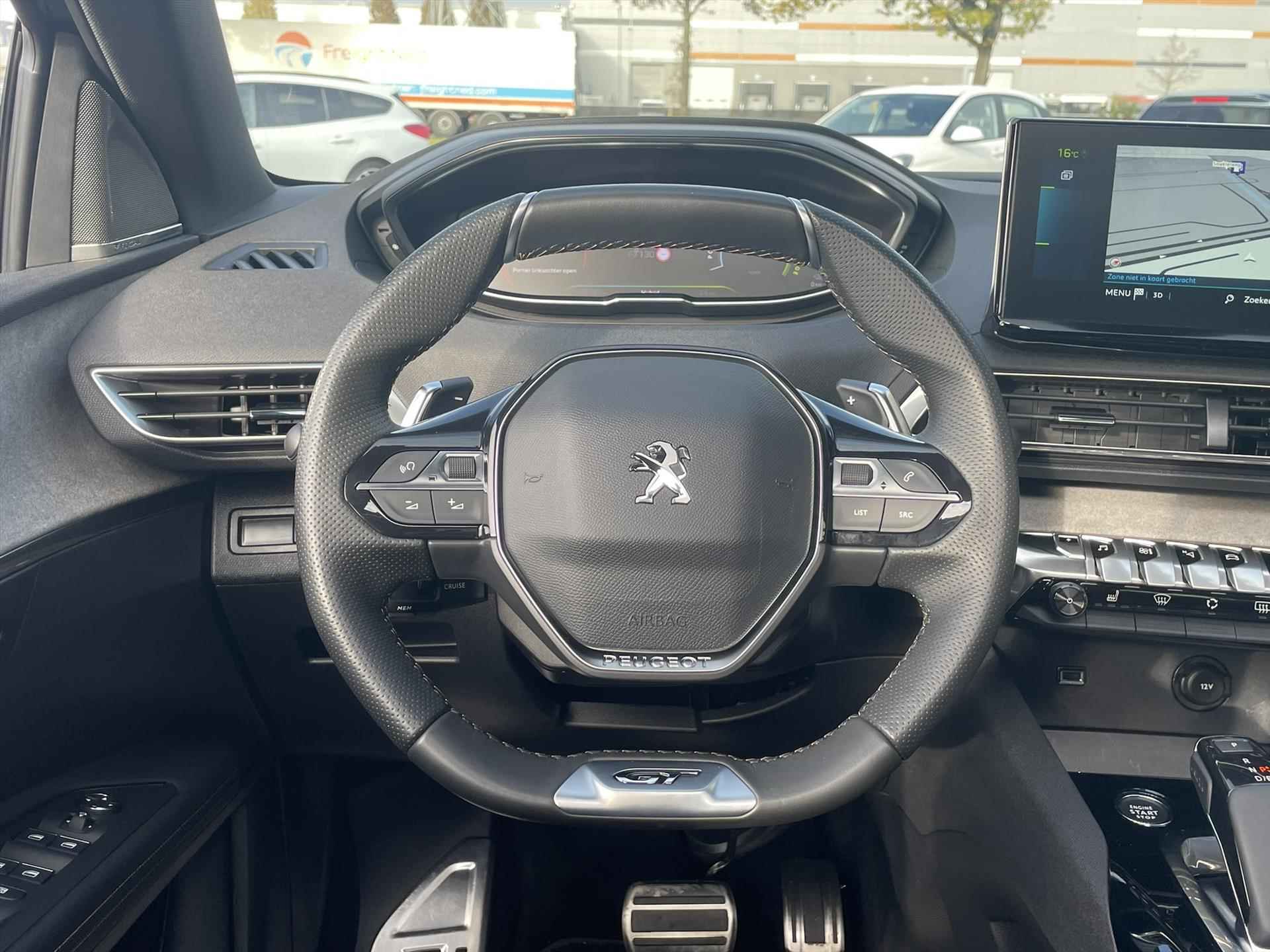 PEUGEOT 3008 1.6 Plug-in HYbrid 225pk e-EAT8 GT Pack Business | AUTOMAAT | Adaptive Cruise Control | Navigatie | Panoramisch Schuif-/Kantel Dak | 360° Camera | - 13/37