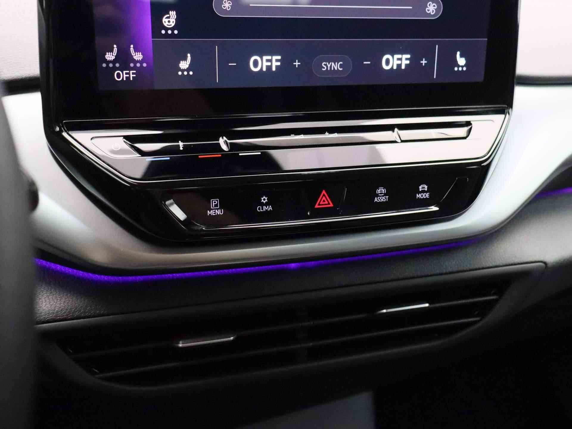 Volkswagen ID.4 Pro Business 77 kWh | Navigatie | Apple Carplay| 360 graden camera | Dodehoeksensoren| Travel assist ACC | Sfeerverlichting | LED lampen | Elektrische achterklep | Climate control | Stoelverwarming | - 22/41