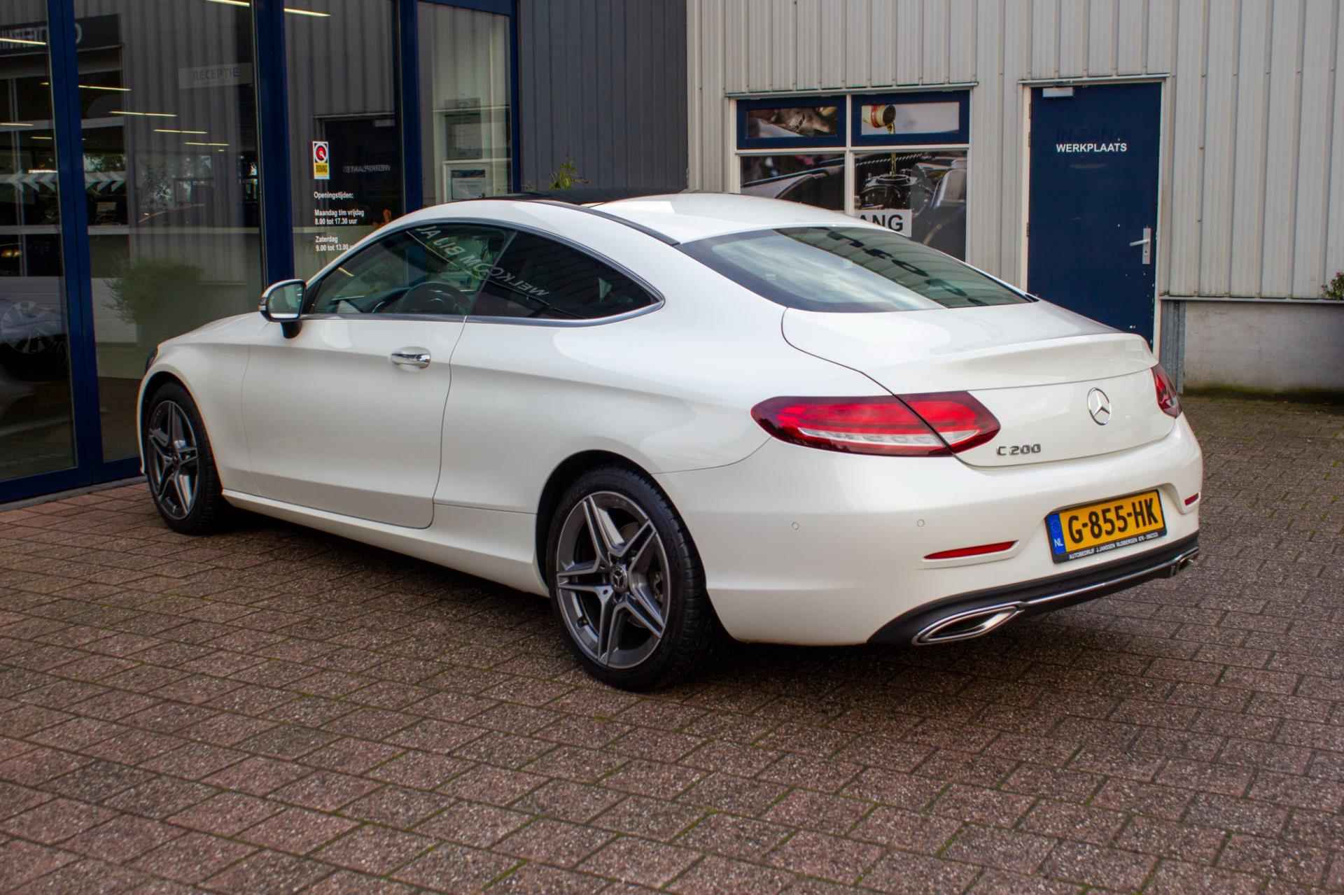 Mercedes-Benz C-klasse Coupé 200 Premium Plus Pack AMG Line Navi | Prijs rijklaar incl. 12 mnd garantie | Panodak dak Leder 360Cam - 14/58