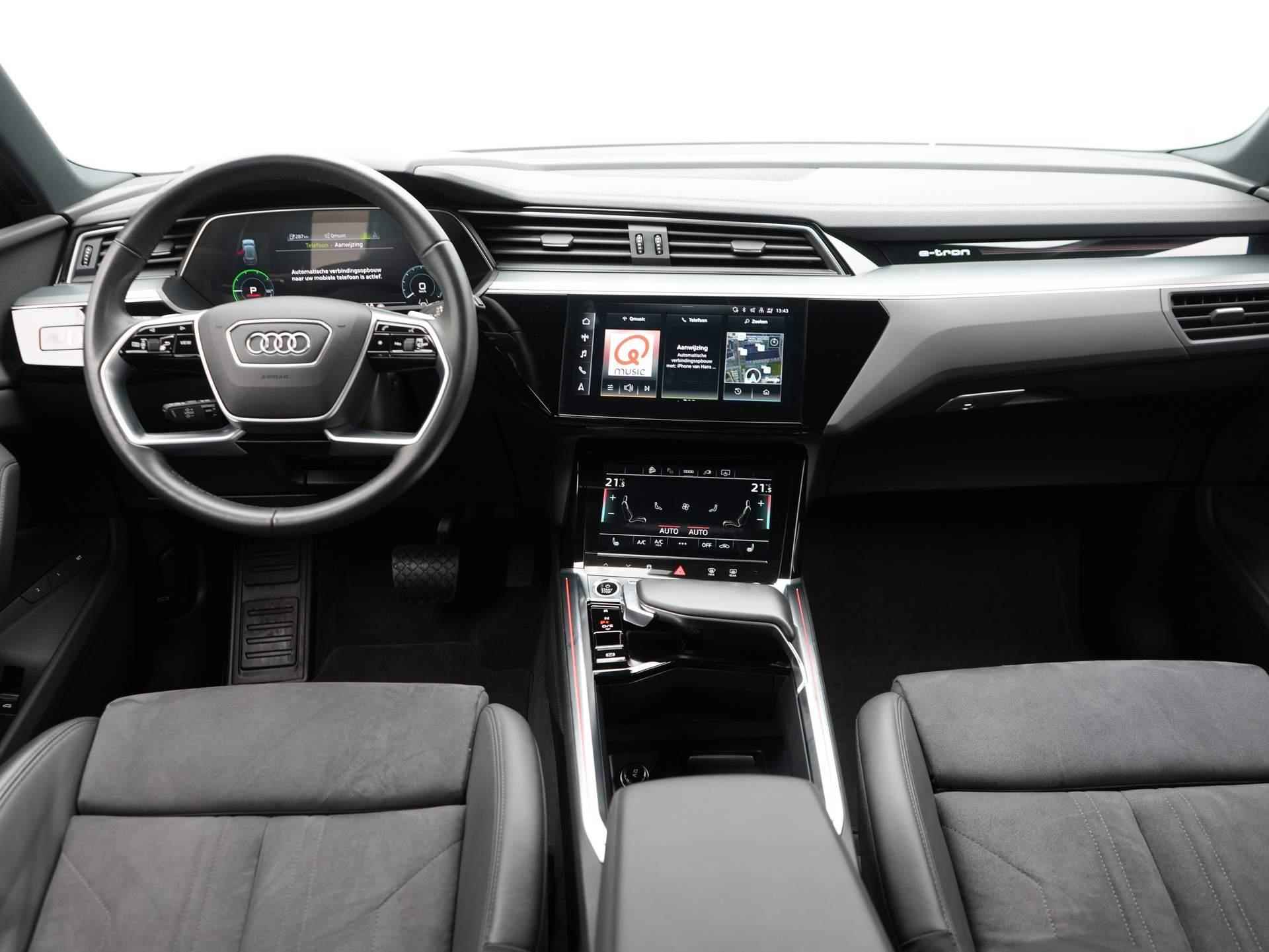 Audi e-tron 55 quattro Advanced edition Plus 95 kWh Navi | Clima | Adaptive Cruise | LED | Ambiance Verlichting | Trekhaak (Afneembaar) - 12/57