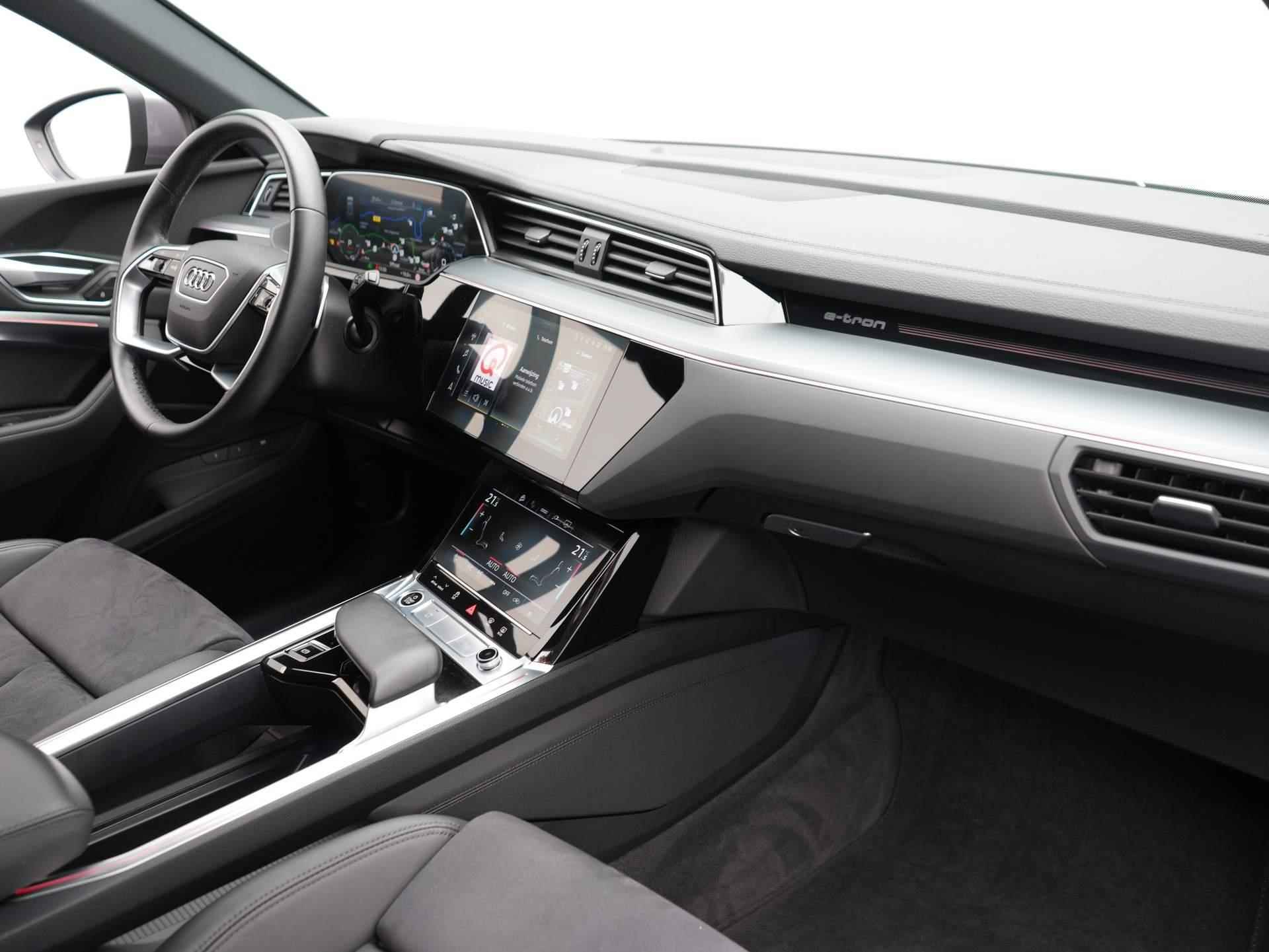 Audi e-tron 55 quattro Advanced edition Plus 95 kWh Navi | Clima | Adaptive Cruise | LED | Ambiance Verlichting | Trekhaak (Afneembaar) - 42/57
