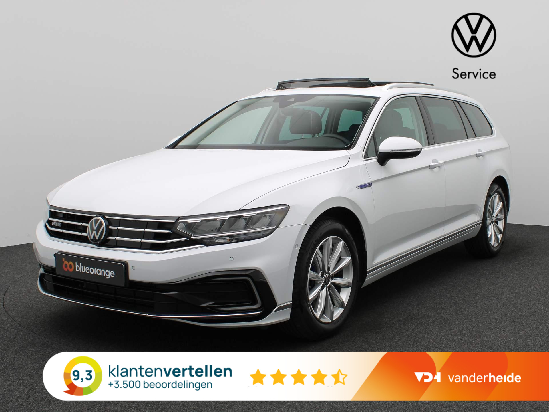 Volkswagen Passat Variant 1.4 TSI PHEV GTE 218PK DSG Panoramadak, 360 gr. camera, stoelverwarming, Discover Pro, virtual pedal, keyless, 17'' lichtmetaal