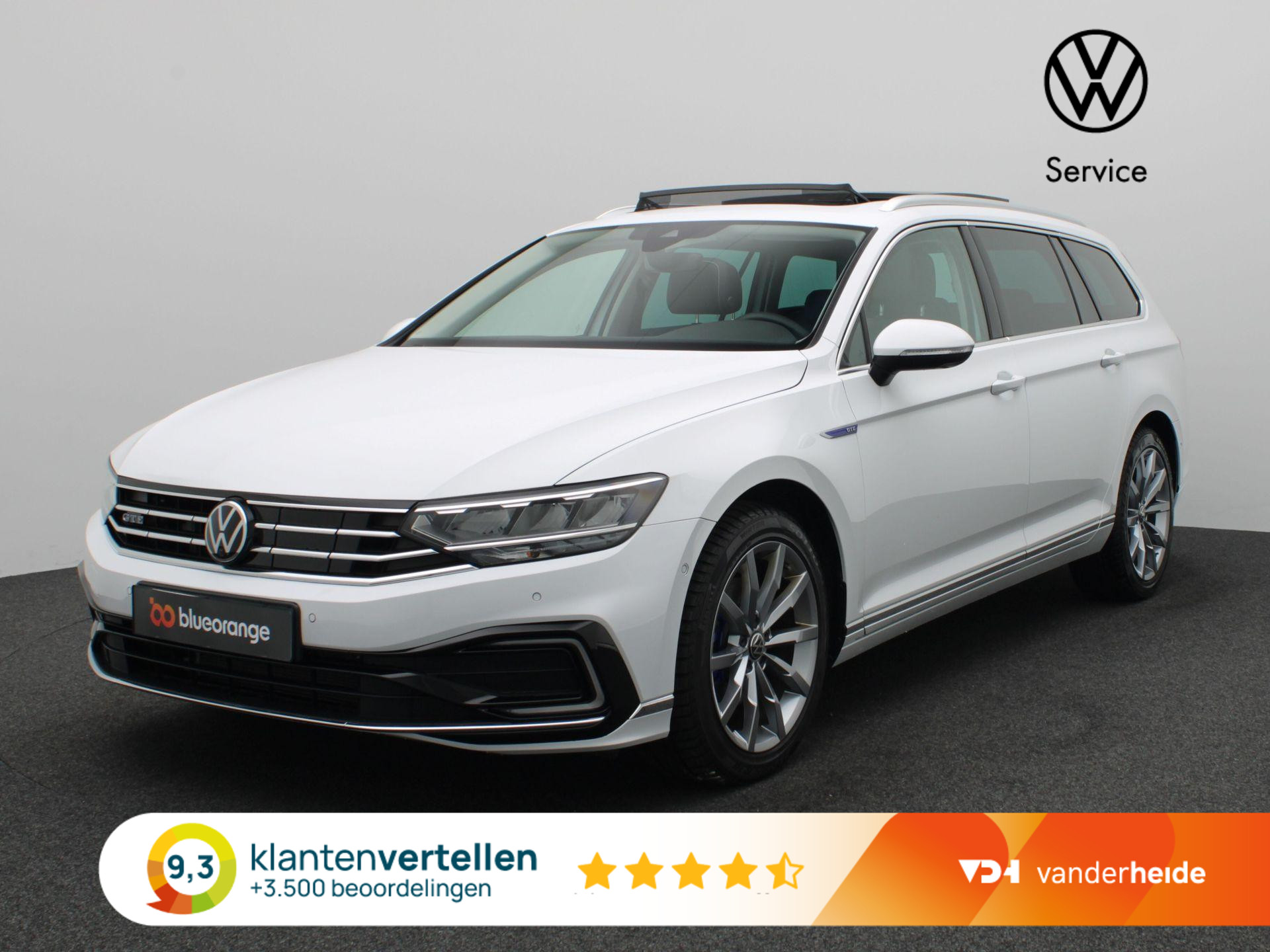 Volkswagen Passat Variant 1.4 TSI PHEV GTE 218PK DSG Panoramadak, 360 gr. camera, stoelverwarming, Discover Pro, virtual pedal, keyless, 18'' lichtmetaal