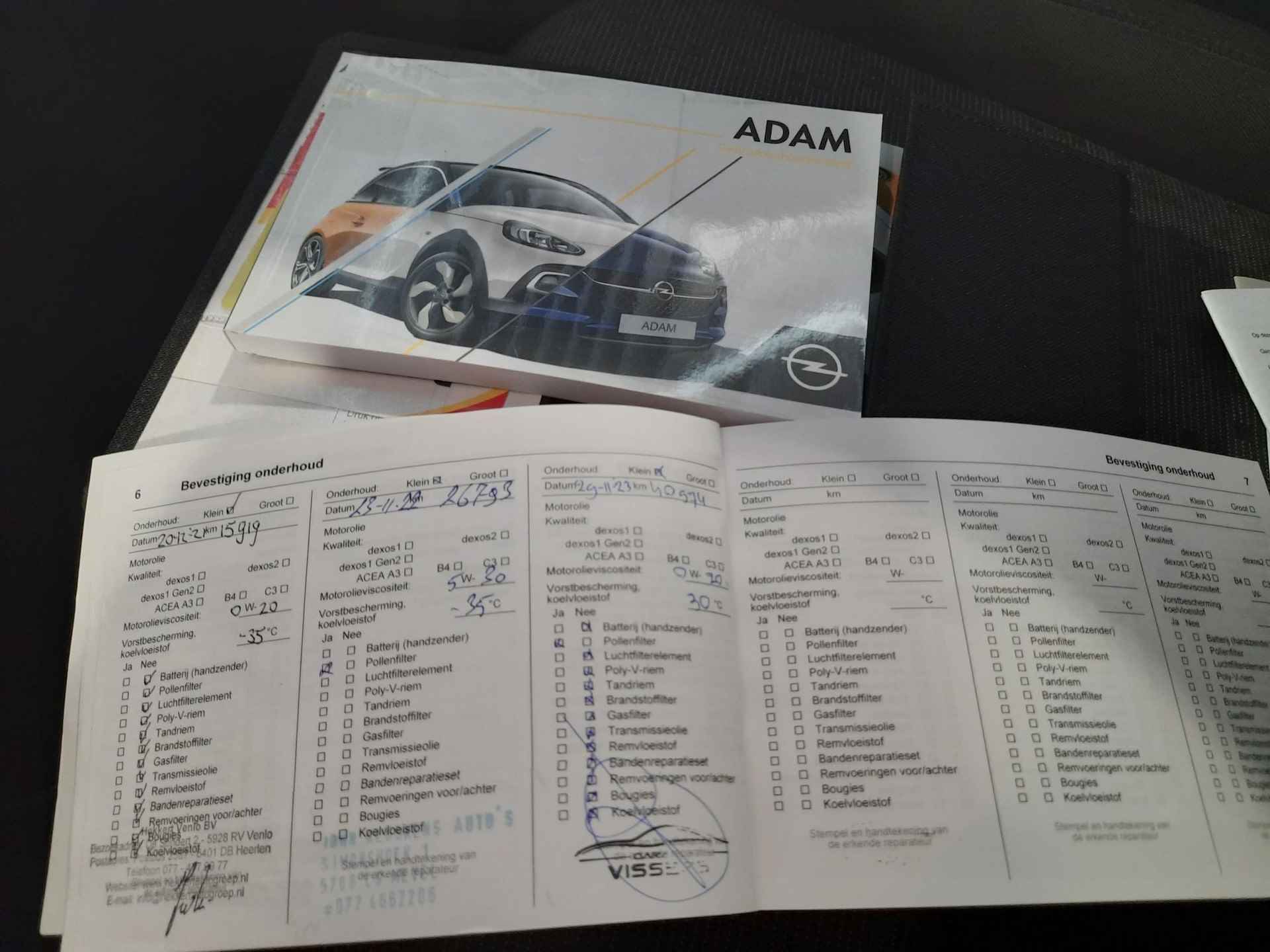Opel ADAM 1.0 Turbo Unlimited | Rijklaarprijs! | Airconditioning | Cruise Control | LM velgen | Two Tone Black Red | Inclusief 12 mnd BOVAG-Garantie! | - 22/23