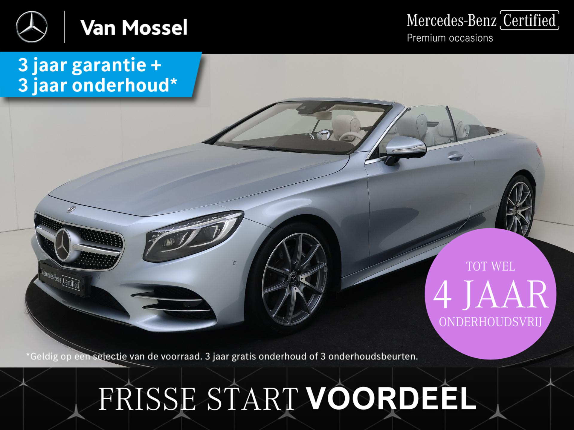 Mercedes-Benz S-klasse Cabrio 560 Premium Plus / AMG/ 20 Inch/ DISTRONIC/ AIRCAP/ AIRSCARF/ 360 camera/ NL Auto