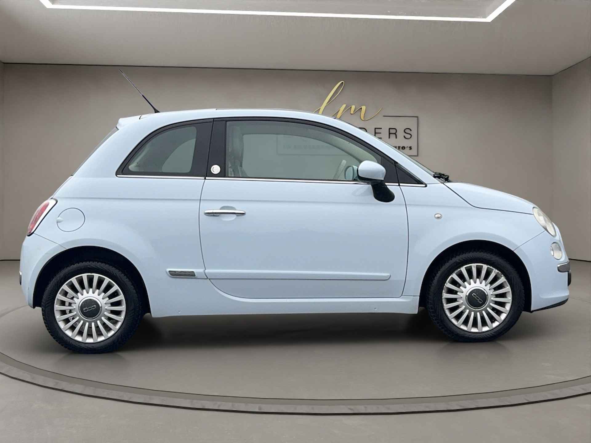 Fiat 500 1.4 16V Lounge 2007 BLAUW | Nieuwe APK | Airco | Benzine | NL - 2/21