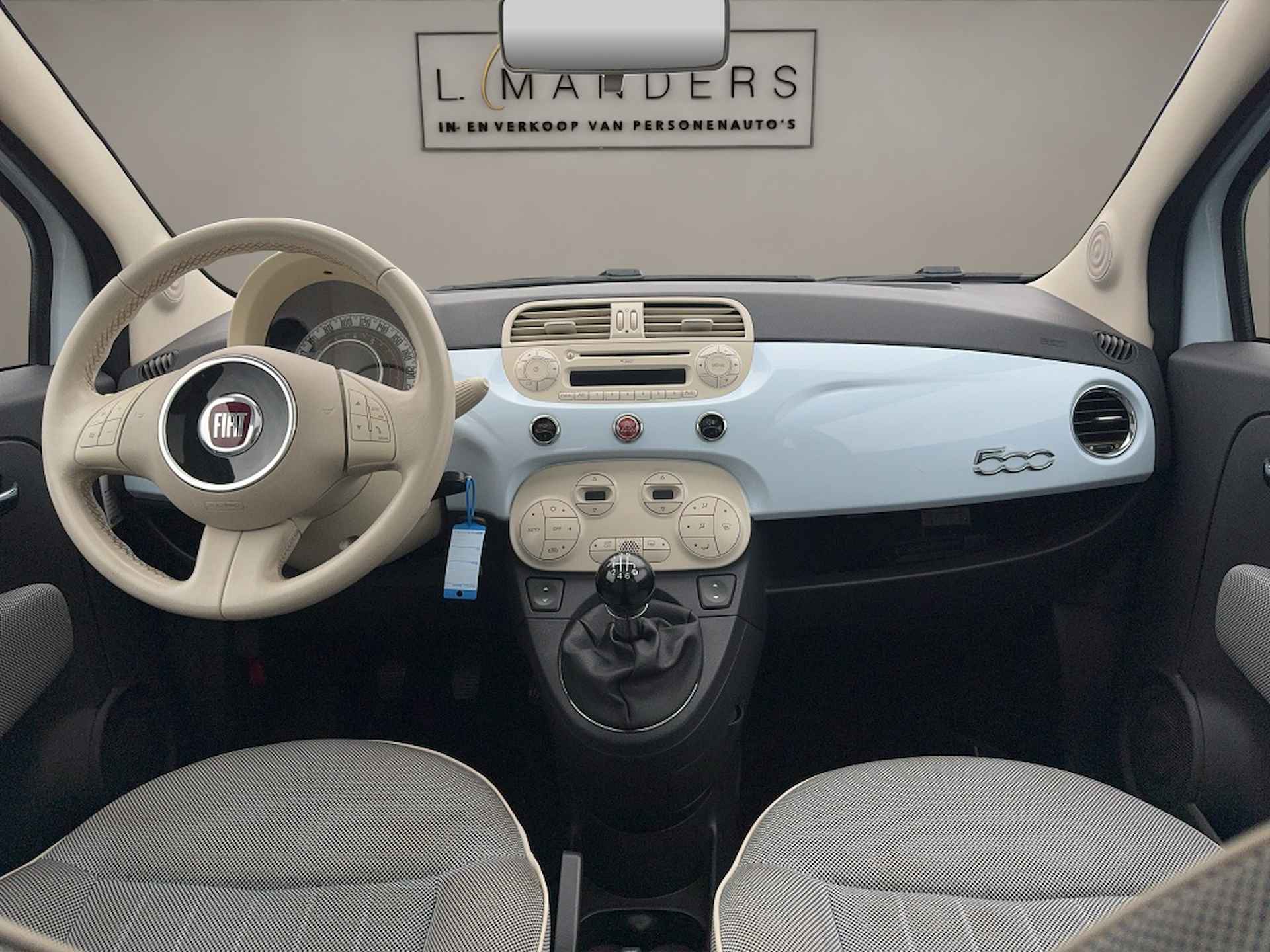 Fiat 500 1.4 16V Lounge 2007 BLAUW | Nieuwe APK | Airco | Benzine | NL - 3/21