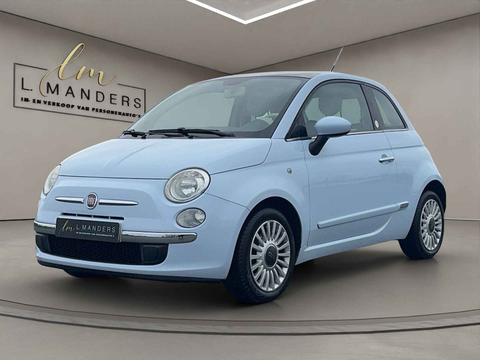 Fiat 500 1.4 16V Lounge 2007 BLAUW | Nieuwe APK | Airco | Benzine | NL - 5/21