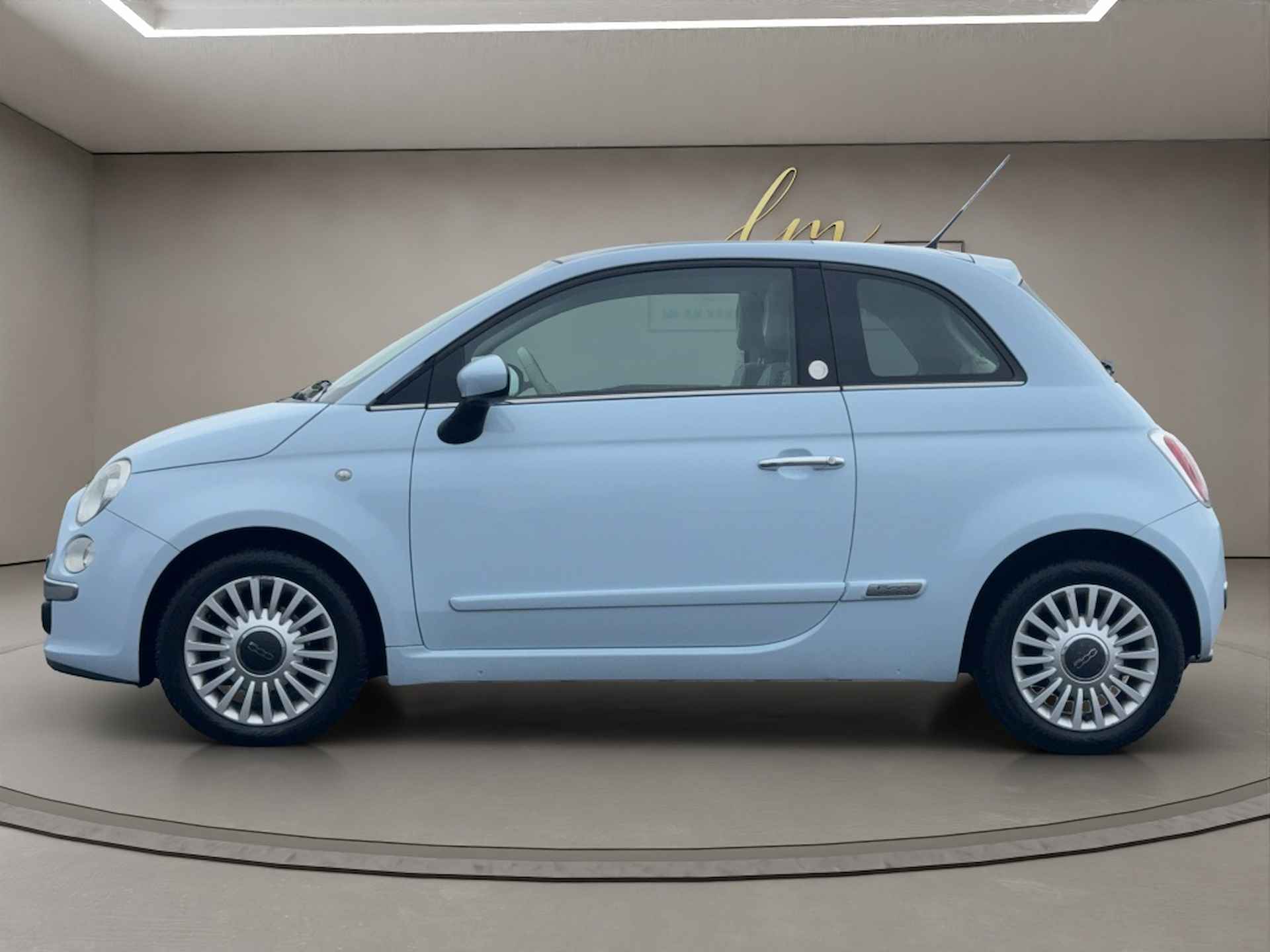 Fiat 500 1.4 16V Lounge 2007 BLAUW | Nieuwe APK | Airco | Benzine | NL - 8/21