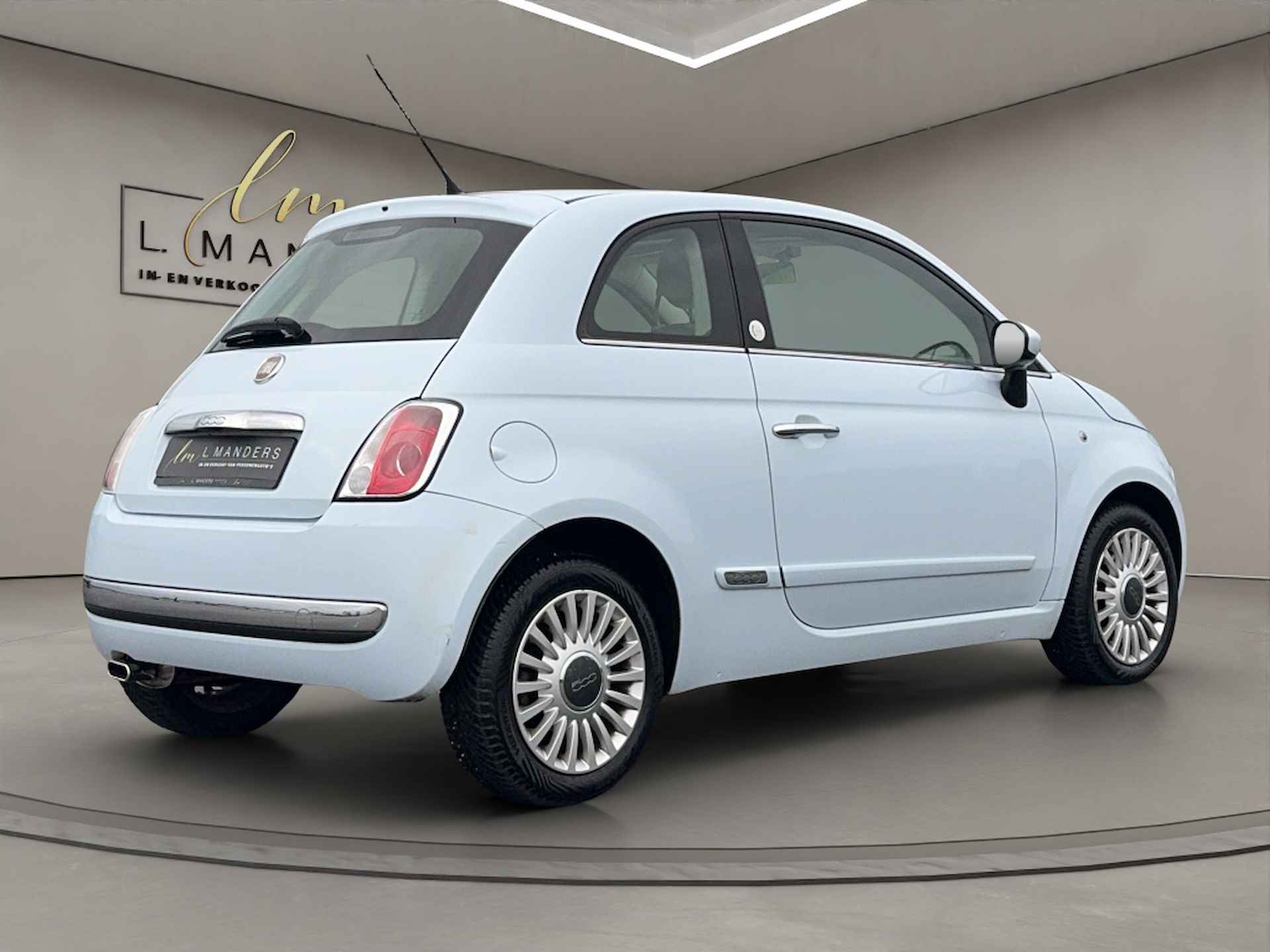 Fiat 500 1.4 16V Lounge 2007 BLAUW | Nieuwe APK | Airco | Benzine | NL - 10/21