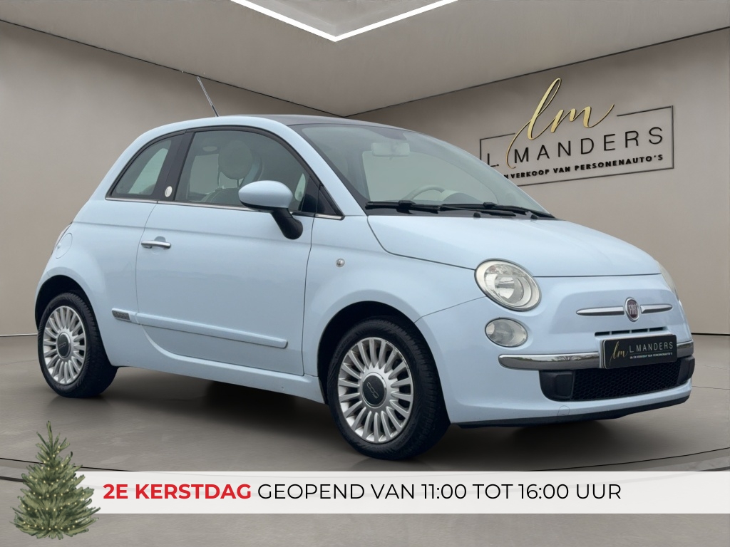 Fiat 500 1.4 16V Lounge 2007 BLAUW | Nieuwe APK | Airco | Benzine | NL