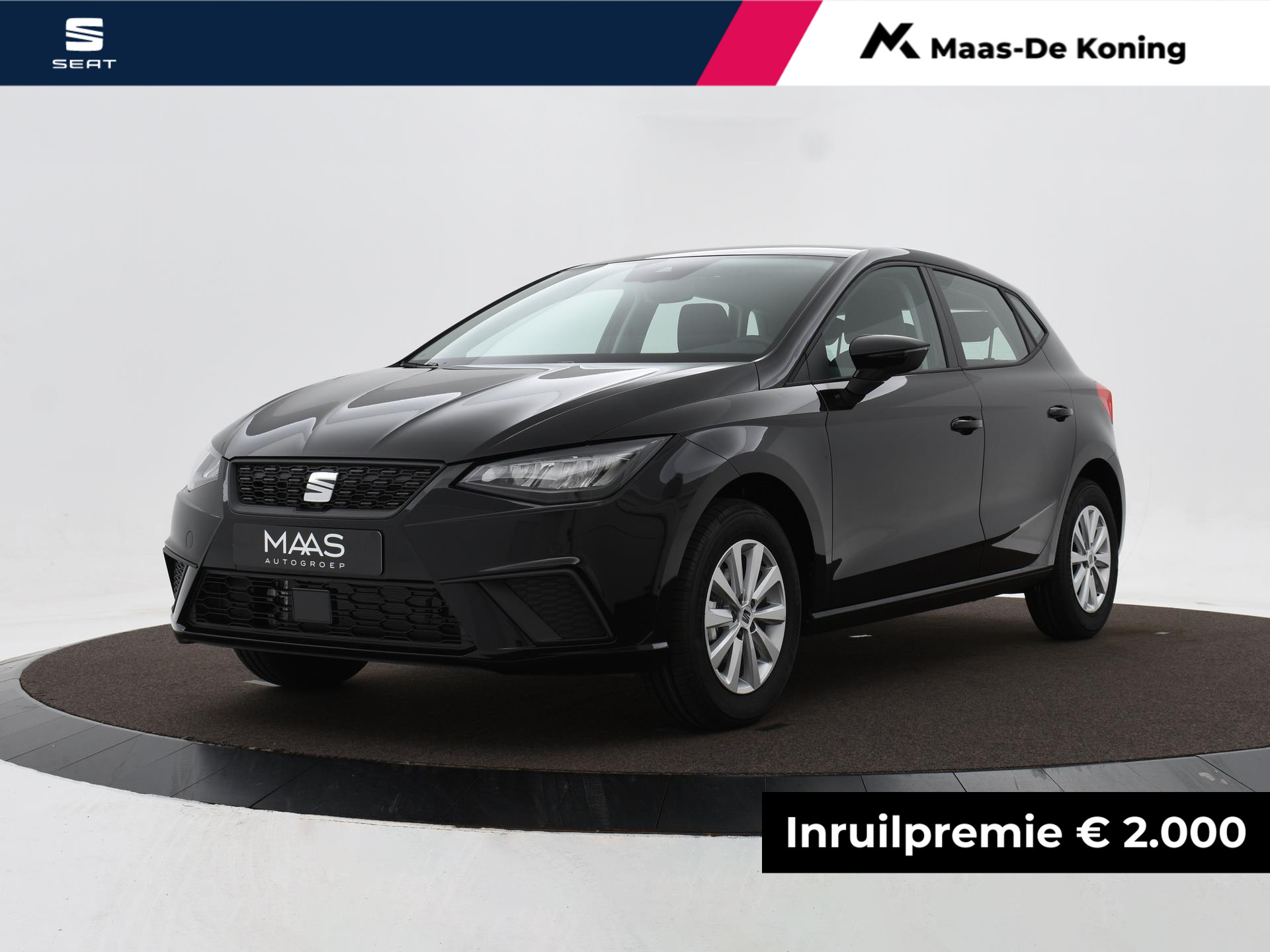 SEAT Ibiza Style Plus 1.0 70 kW / 95 pk TSI 5 Deurs | Midnight black | 2000,- inruilvoordeel!