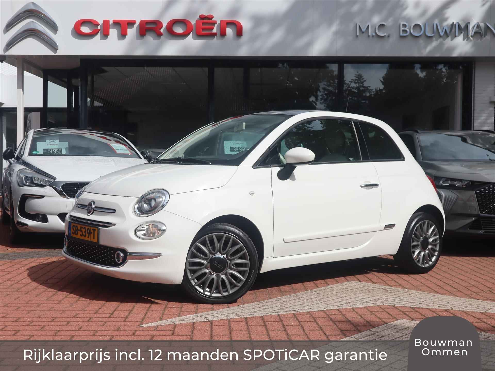 Fiat 500 1.2 69PK Lounge, Rijklaarprijs | Navigatie | Panoramadak | Cruise Control | Bluetooth | Lichtmetalen wielen - 1/58