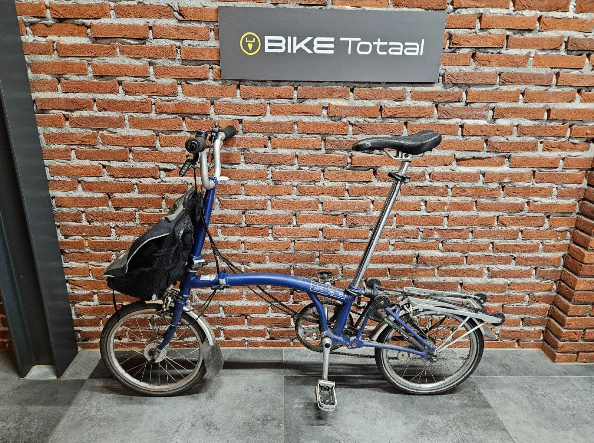 Brompton vouwfiets 3v incl tas blauw 2008