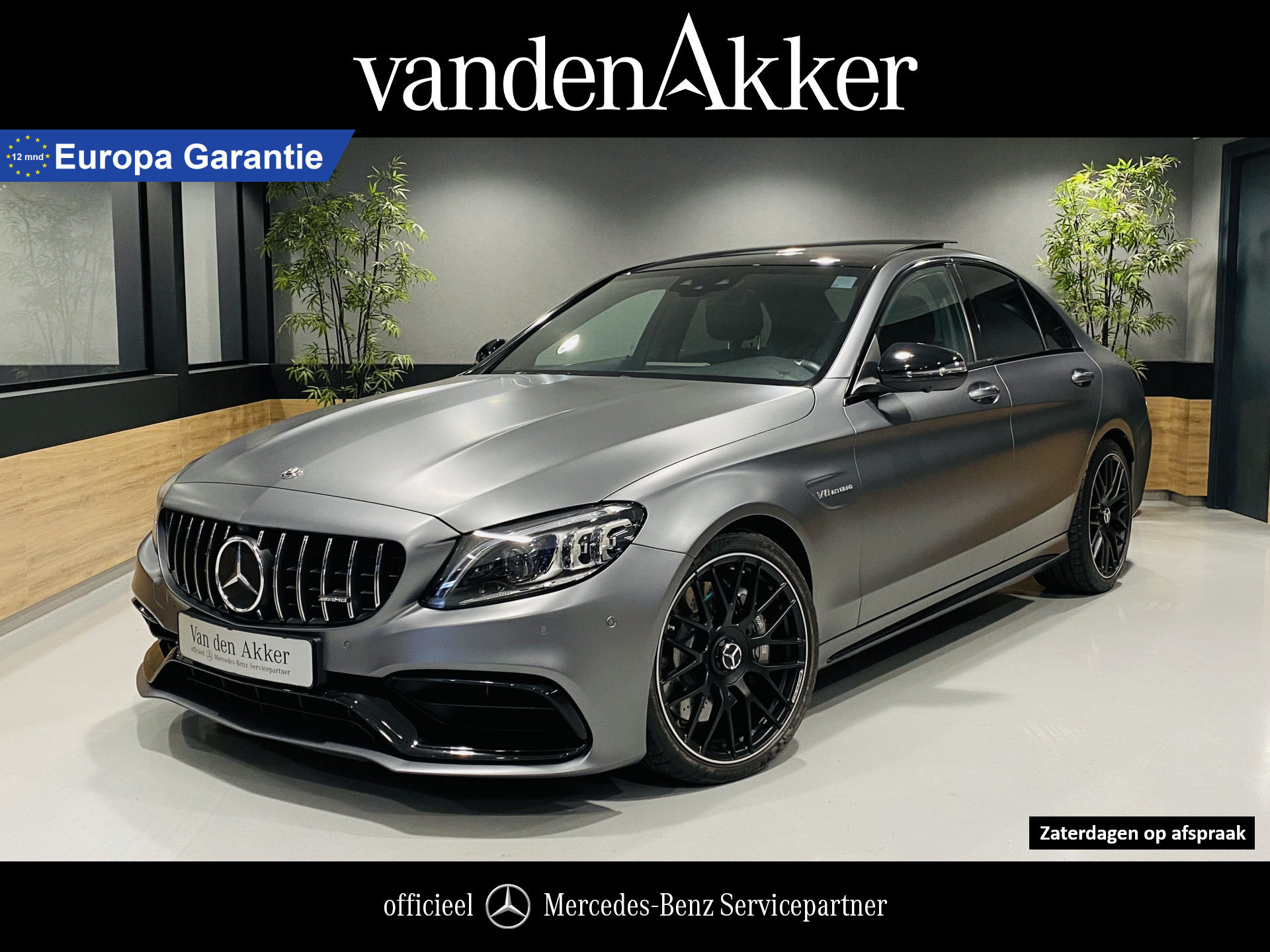 Mercedes-Benz C-Klasse 63 AMG 476PK // DISTRONIC // MEMORY // 360° CAMERA // PANORAMA-SCHUIFDAK // NIGHTPAKKET // MULTIBEAM LED // COMAND // DAB // AMG