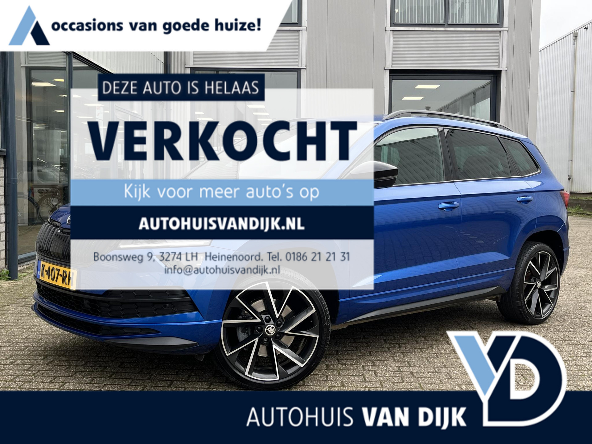 Skoda Karoq 1.5 TSI ACT Sportline Business | 1e Eig./Voll. Historie/Navi/Clima/Adapt.Cruise/Camera/19"/Sportstoelen/El. Wegklapbare Trehaak/Apple Carplay-Android Auto