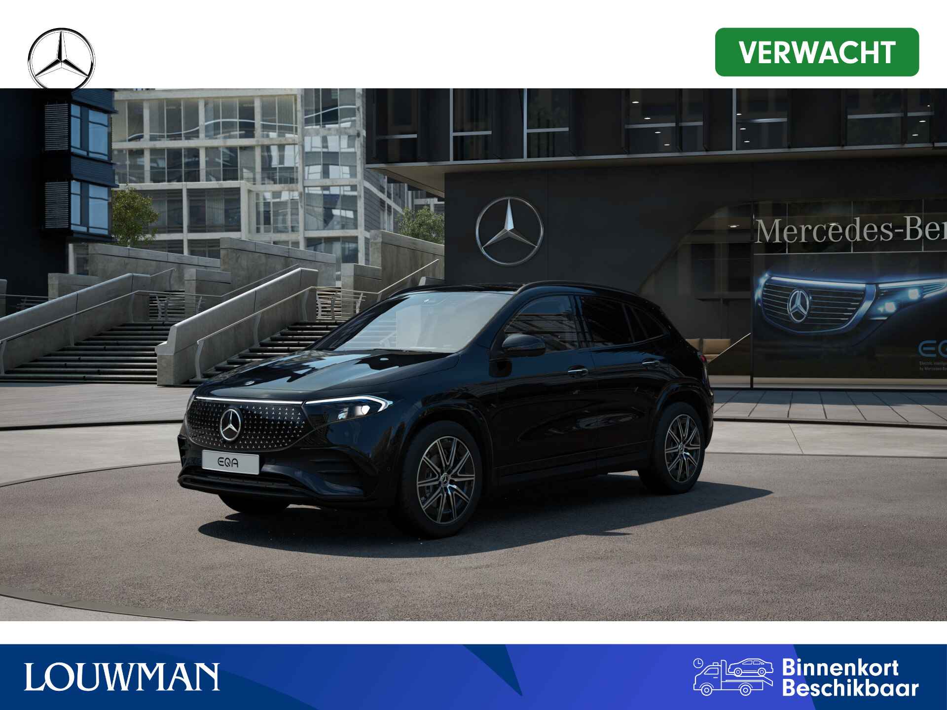 Mercedes-Benz EQA 250+ Business Solution AMG 71 kWh | Nightpakket | Winter pakket | Premium pakket | Parkeerpakket met 360°-camera | GUARD 360° Voertuigbescherming Plus | KEYLESS-GO comfort pakket | Head-up display |