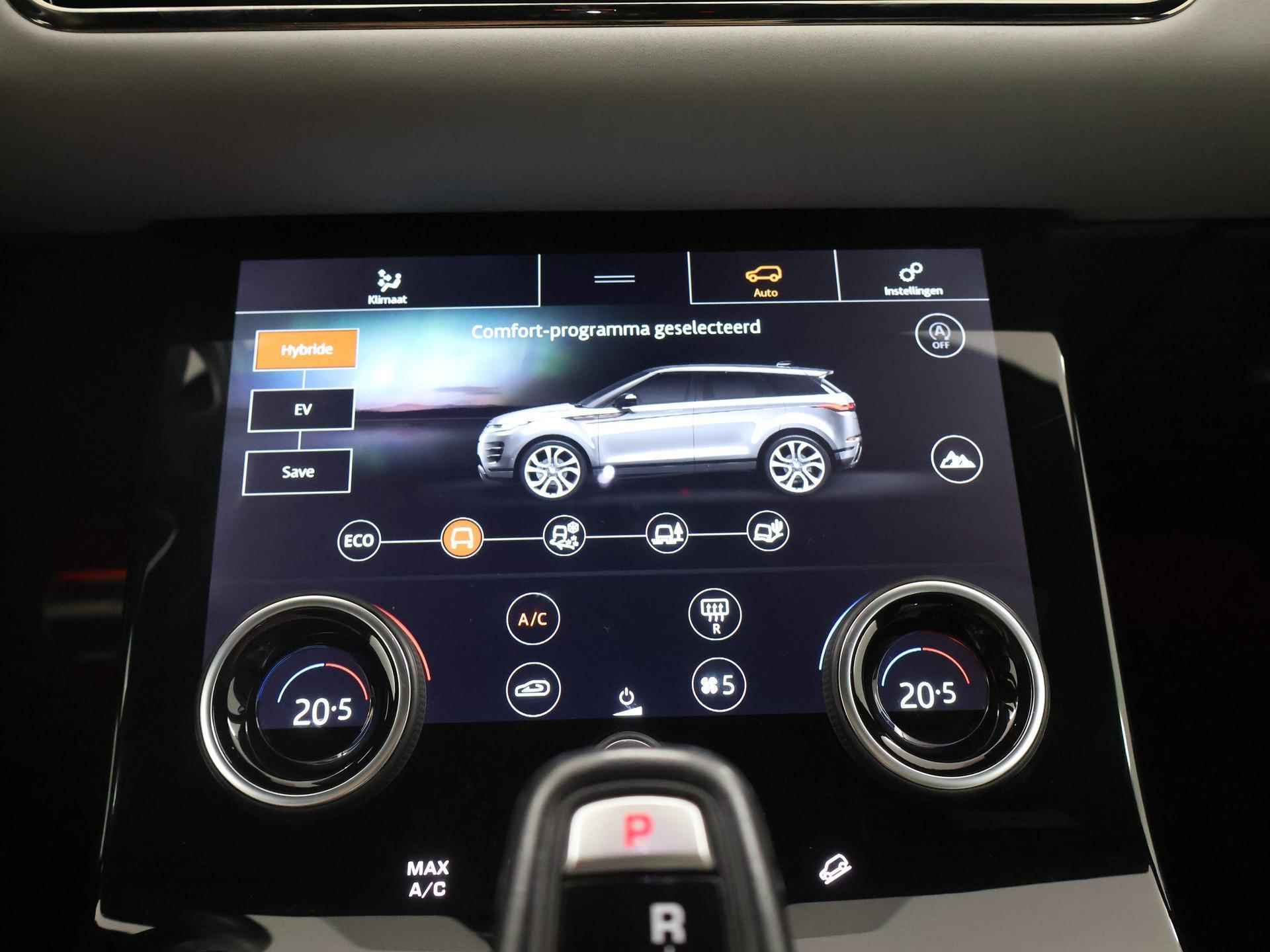 Land Rover Range Rover Evoque 1.5 P300e AWD R-Dynamic SE | Panoramadak | Camera | Apple CarPlay | Navigatie | Lederen Interieur | 20" Lichtmetalen velgen | LED | Meridian Audio | Volledig dealer onderhouden | Memory seats | - 21/41