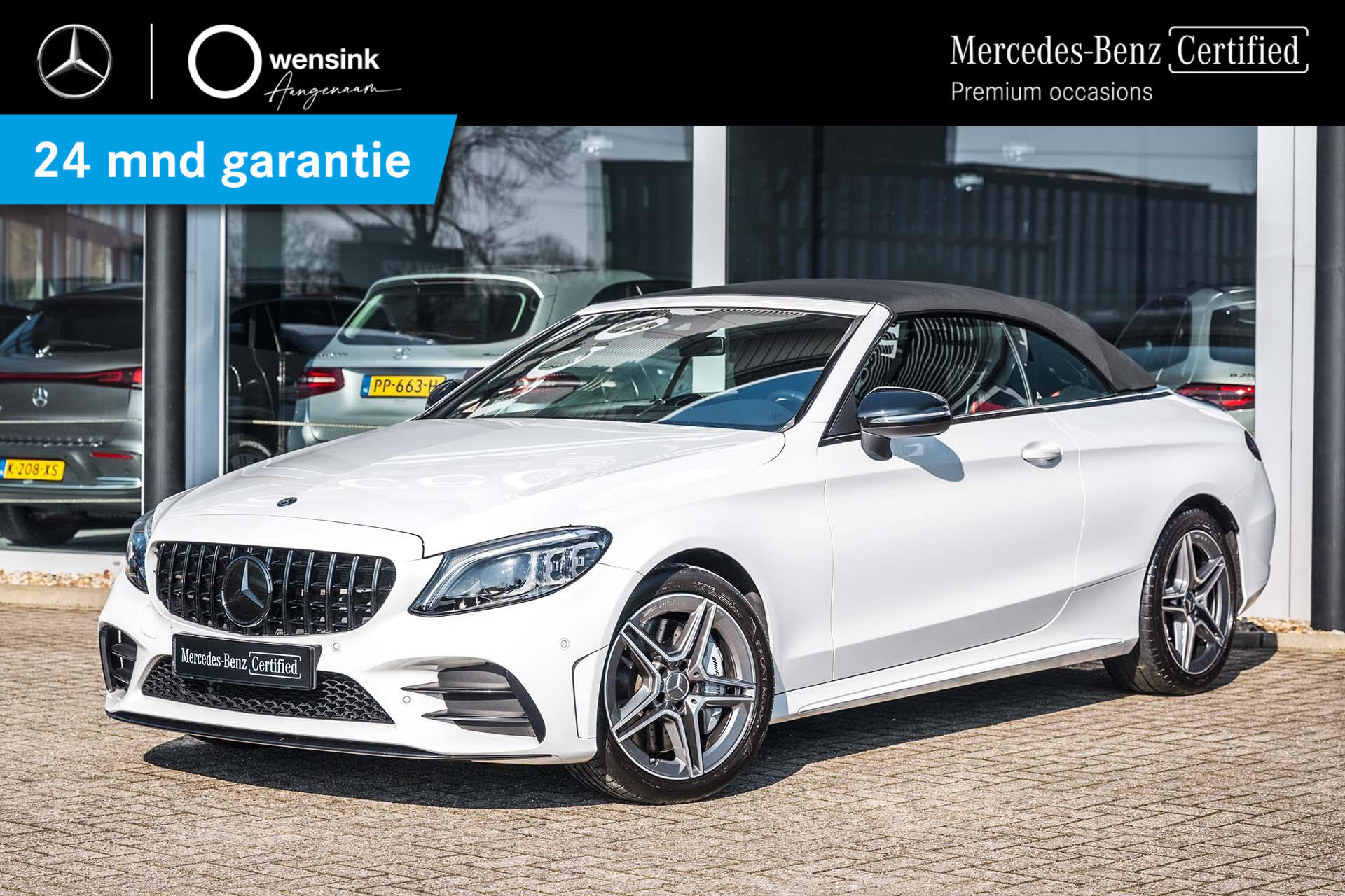 Mercedes-Benz C-klasse Cabrio 43 AMG 4MATIC Premium Plus | Keyless Go | Burmester Sound | Stoel & Nekverwarming | Alarm 3 | Digitaal dashboard | Sfeerverlichting | Multibeam Led | bij viaBOVAG.nl