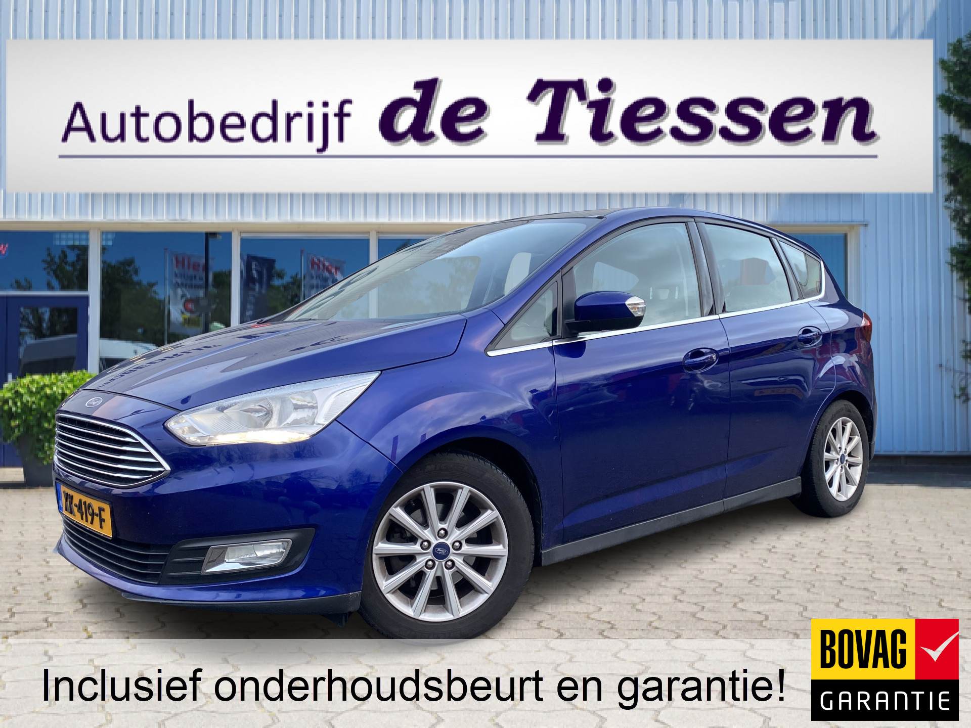 Ford C-MAX 1.0 Titanium 126 PK, Cruise, Clima, LM Velgen, Rijklaar met beurt en garantie! bij viaBOVAG.nl
