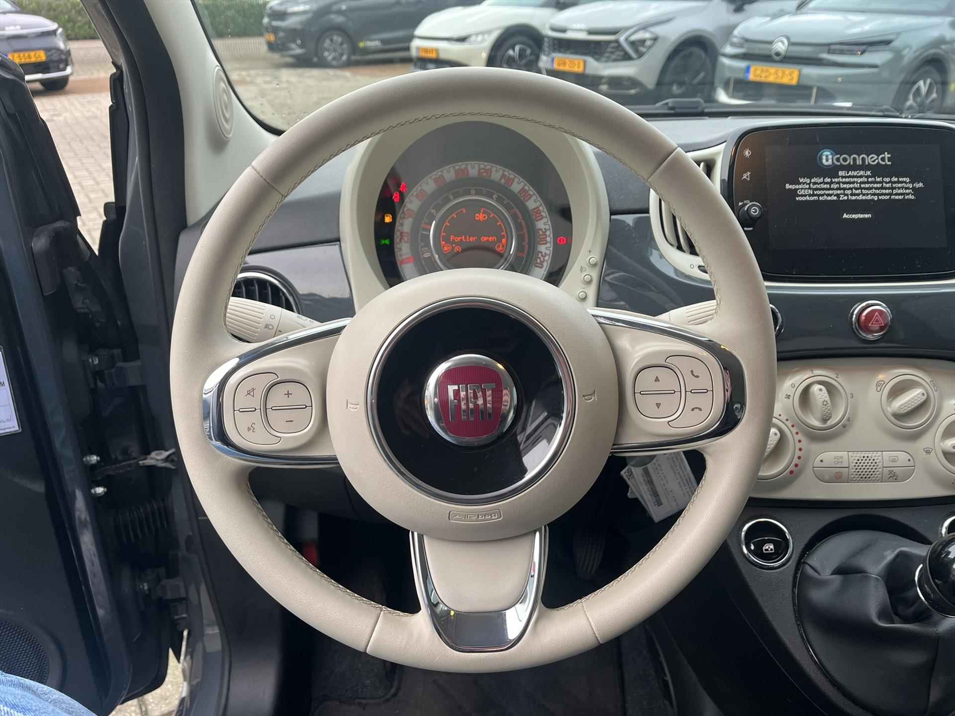 Fiat 500 1.2 69pk | Navigatie | Parkeersensoren Achter | 15 Inch Velgen | - 10/28