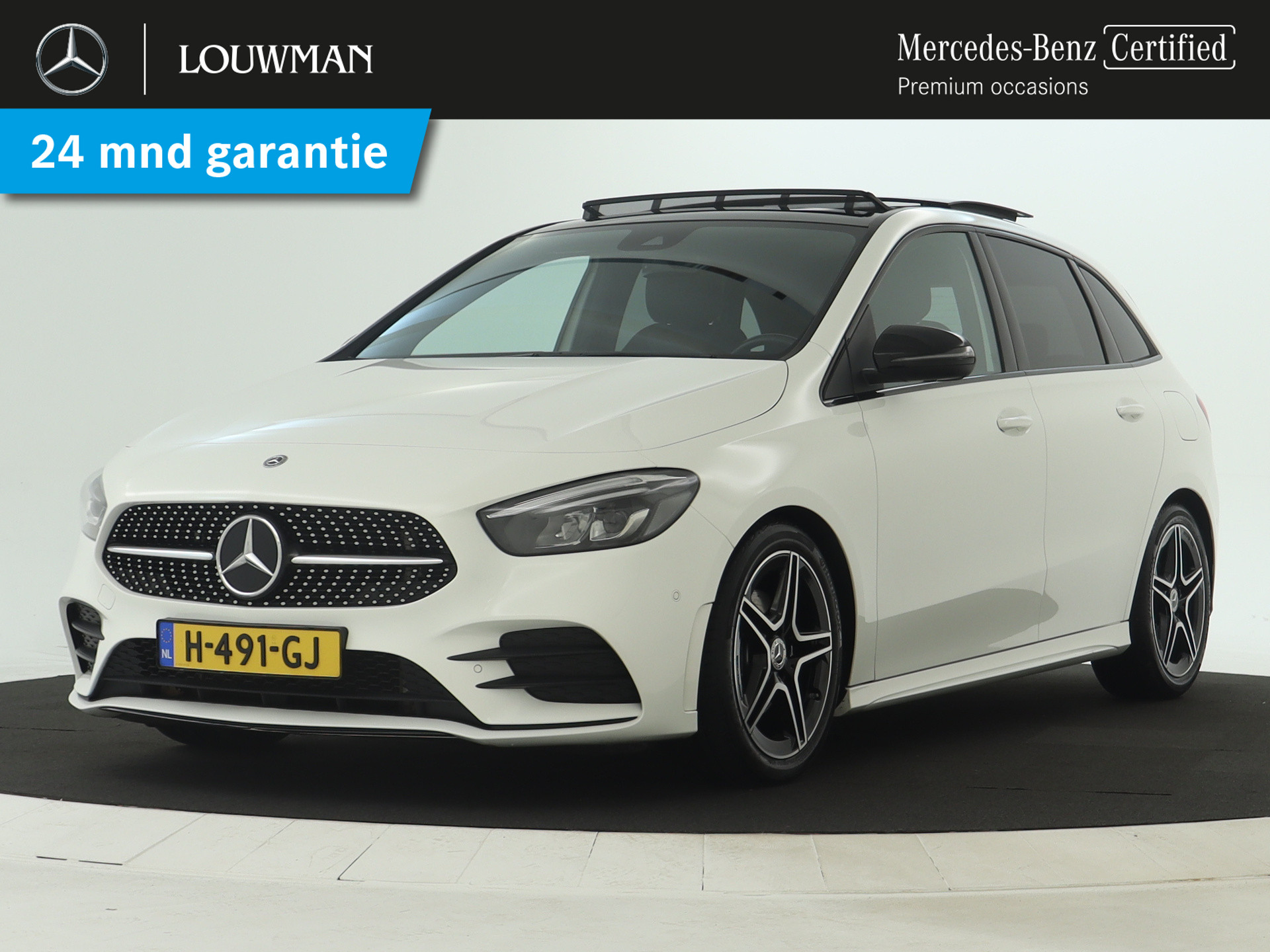 Mercedes-Benz B-Klasse 180 Business Solution AMG | Panoramadak | Achteruitrijcamera | Nightpakket | Stoelverwarming | Inclusief 24 maanden MB Certified garantie voor Europa.