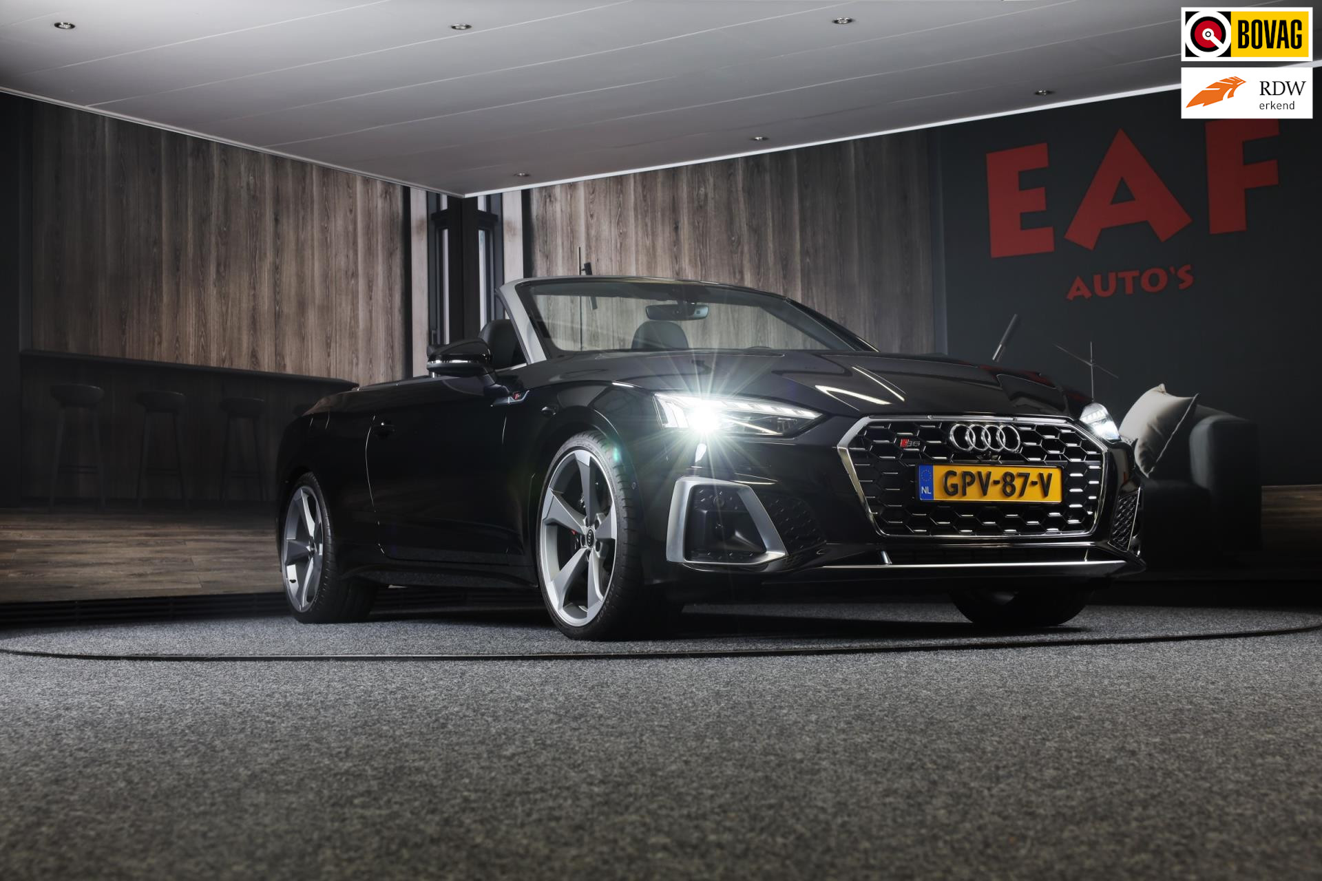 Audi S5 Cabriolet 3.0 TFSI S5 Quattro S Line / ACC / AUT / Navi / Leder / Head Up / Leder / 360 Camera / Elek Stoelen / Led / 19 I