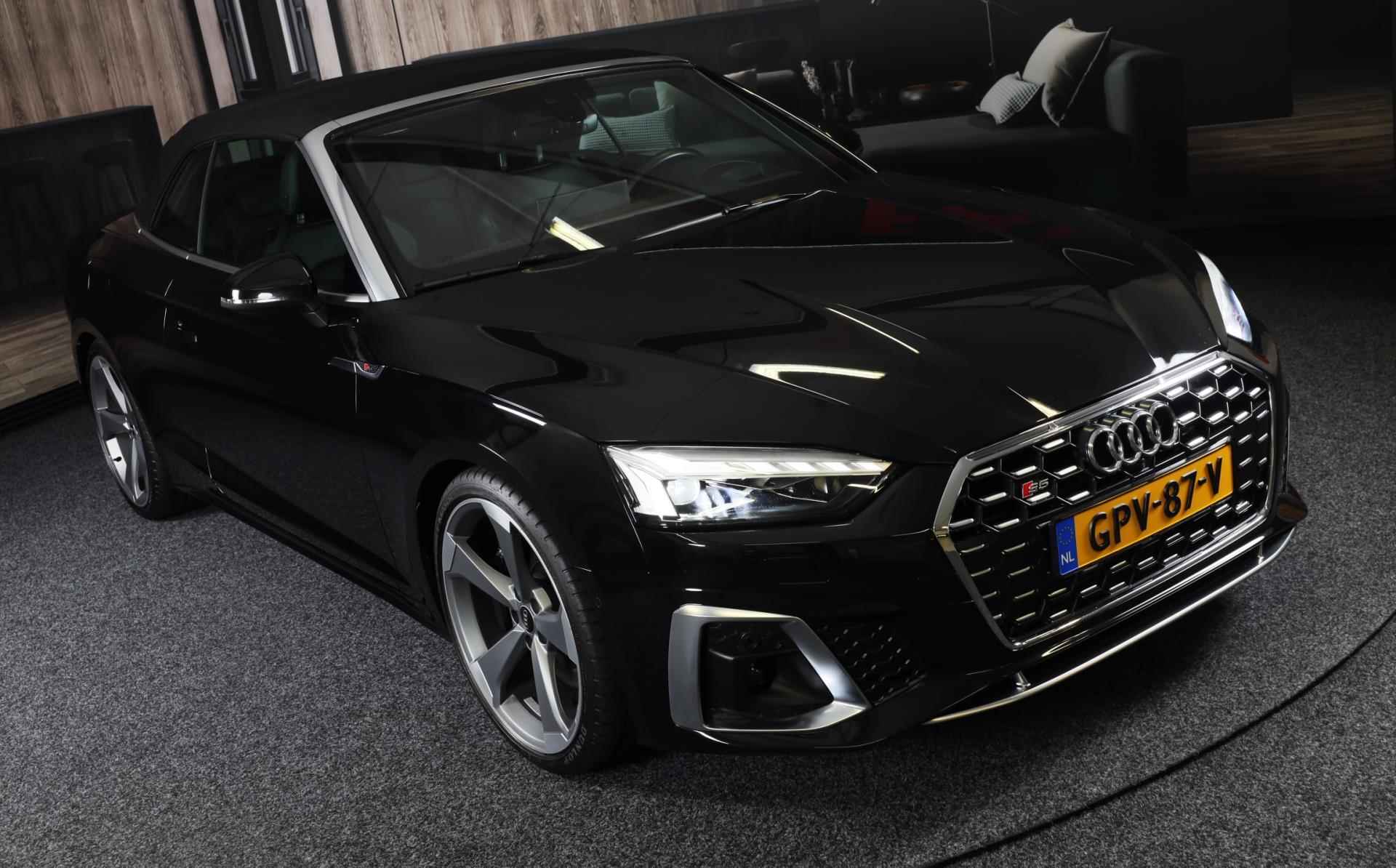 Audi S5 Cabriolet 3.0 TFSI S5 Quattro S Line / ACC / AUT / Navi / Leder / Head Up / Leder / 360 Camera / Elek Stoelen / Led / 19 I - 52/70