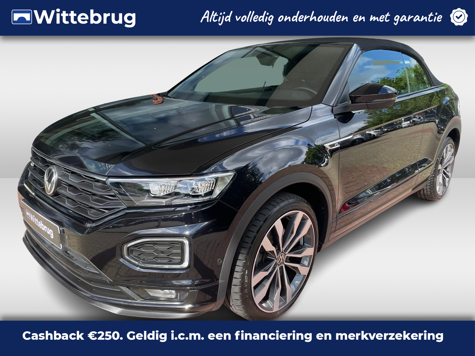 Volkswagen T-Roc Cabrio 1.5 TSI 150pk DSG R-Line Black Style / Digitale Cockpit / Leer / R-Line Interieur & Exterieur / 19" LMV / Trekhaak