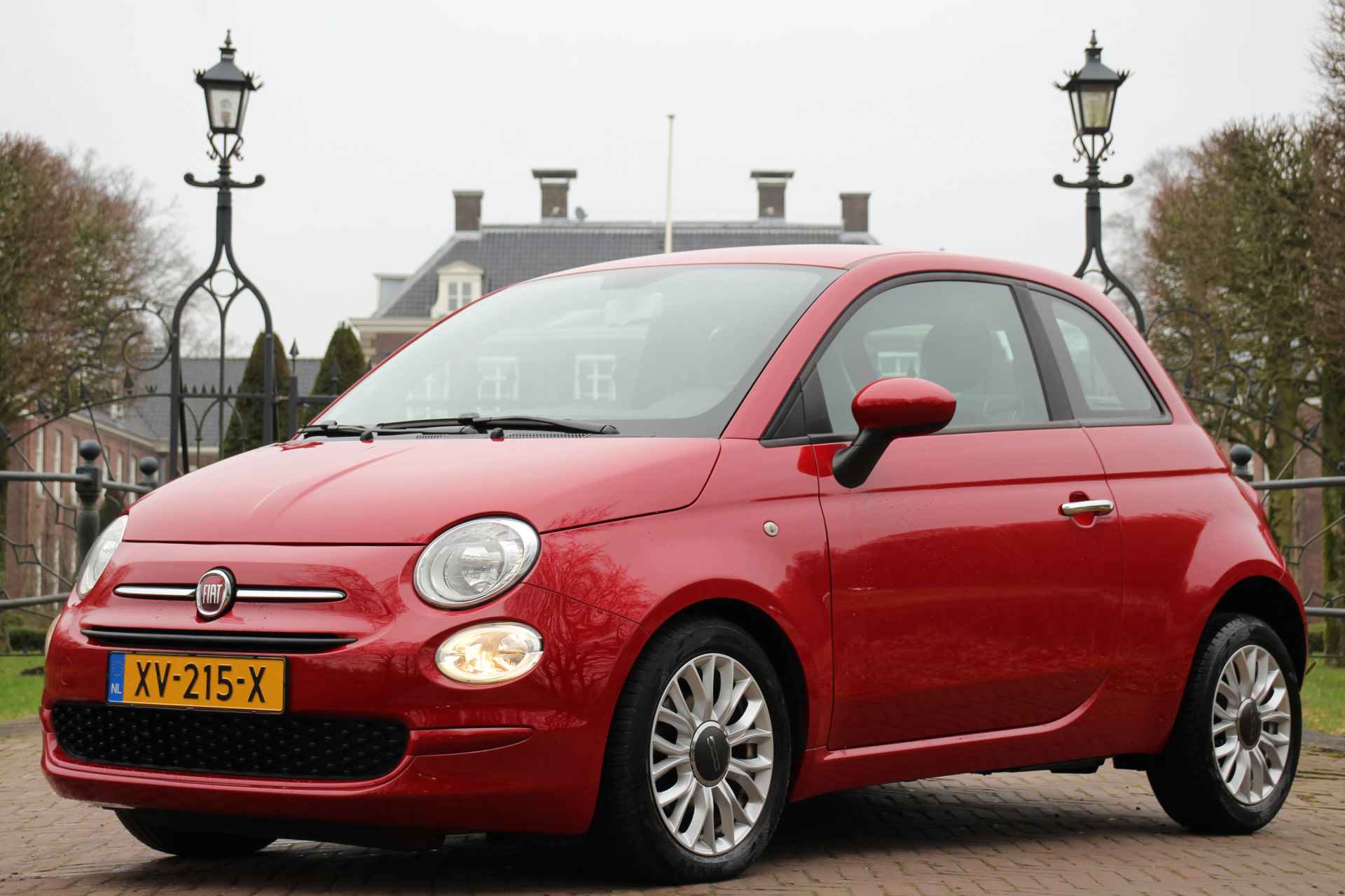 Fiat 500 0.9 TwinAir Turbo Popstar | NL-AUTO! | DEALER OH | CLIMA | CRUISE | HALF-LEDER | BLUETOOTH | ELEKT. RAMEN + SPIEGELS | 15" LM.VE