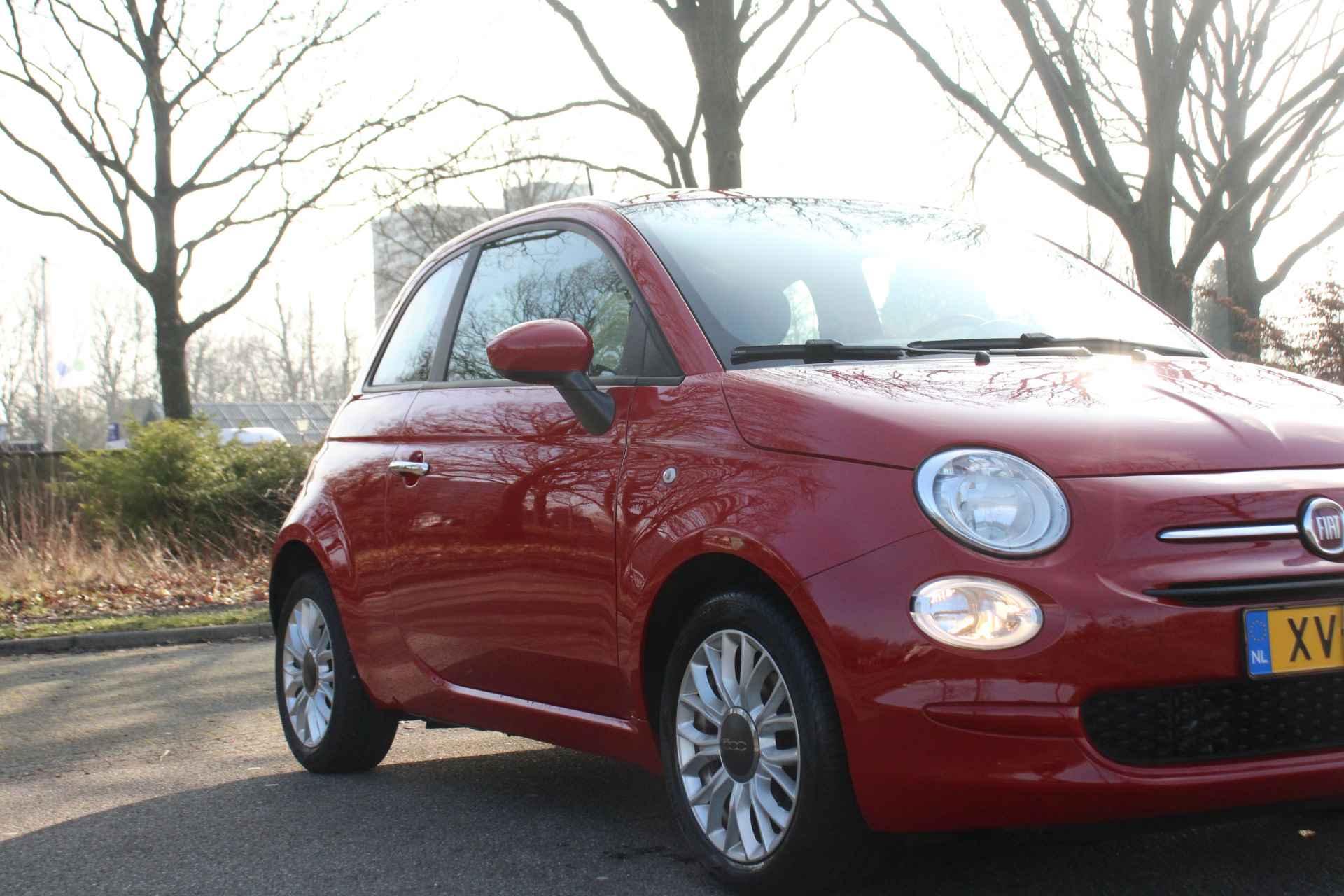 Fiat 500 0.9 TwinAir Turbo Popstar | NL-AUTO! | DEALER OH | CLIMA | CRUISE | HALF-LEDER | BLUETOOTH | ELEKT. RAMEN + SPIEGELS | 15" LM.VE - 12/32