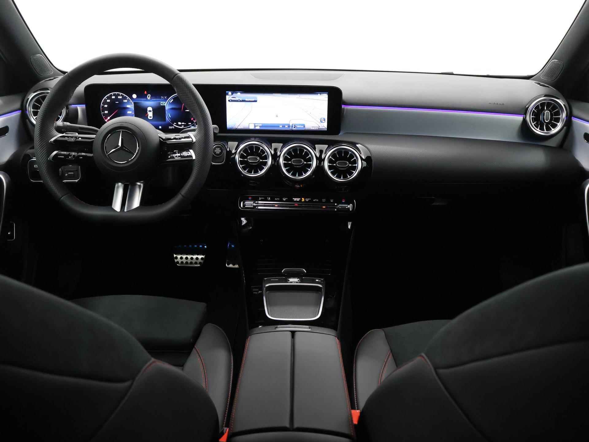 Mercedes-Benz A-klasse Limousine 250e AMG NIGHT | Keyless Entry | Sfeerverlichting | Stoelverwarming | Achteruitrijcamera | DAB+ Radio | - 9/50