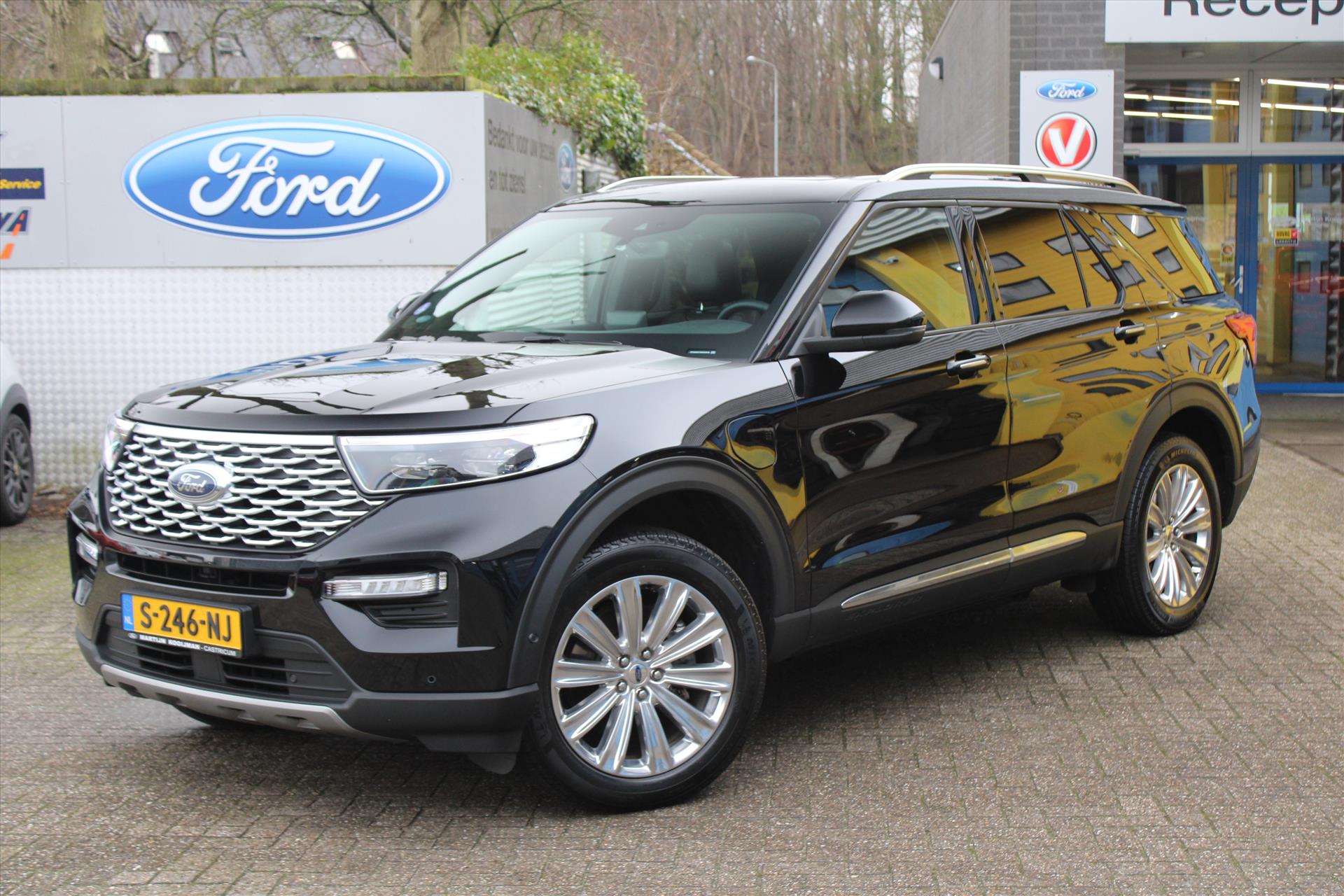 FORD Explorer 3.0 V6 EcoBoost PHEV 457pk Aut Platinum, Trekhaak, Verlengde garantie 2/2027!