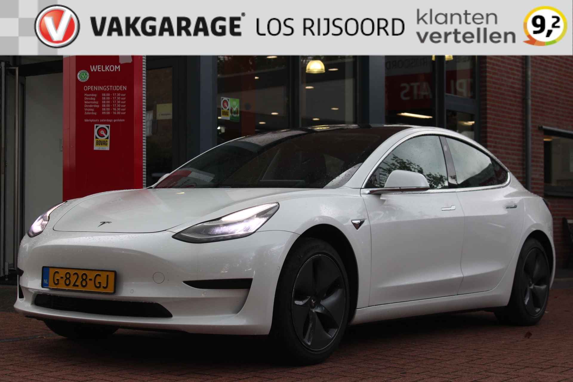 TESLA Model 3 Standard Plus | Trekhaak | Trekgewicht | 2x kabel | Auto-Pilot | - 1/18