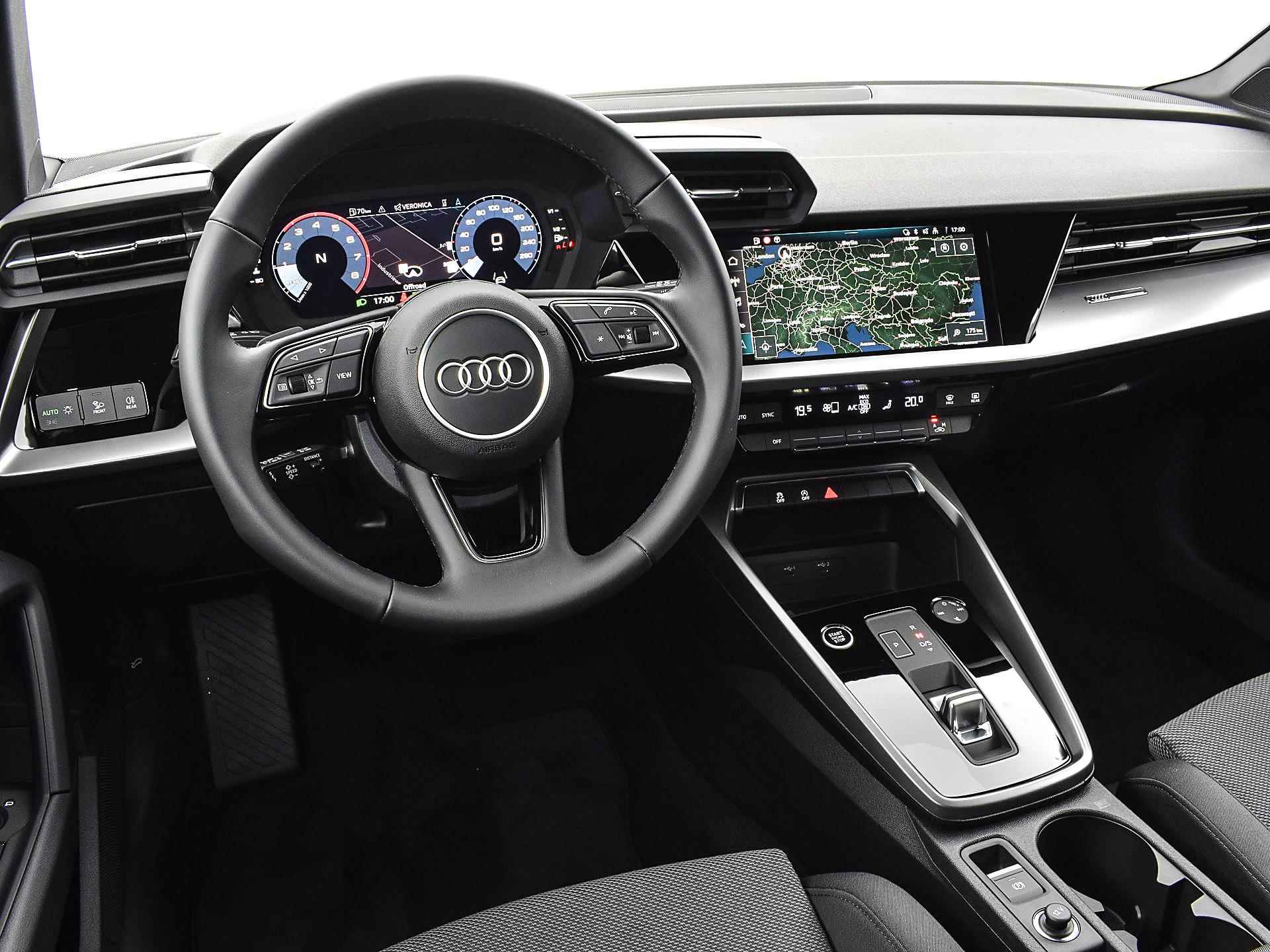 Audi A3 Sportback 30 TFSI Advanced edition | Optiek Zwart | Parkeersensoren Voor + Achter | Sportstoelen | Fabr.Gar t/m 04-2026 of 100.000 km | - 18/32