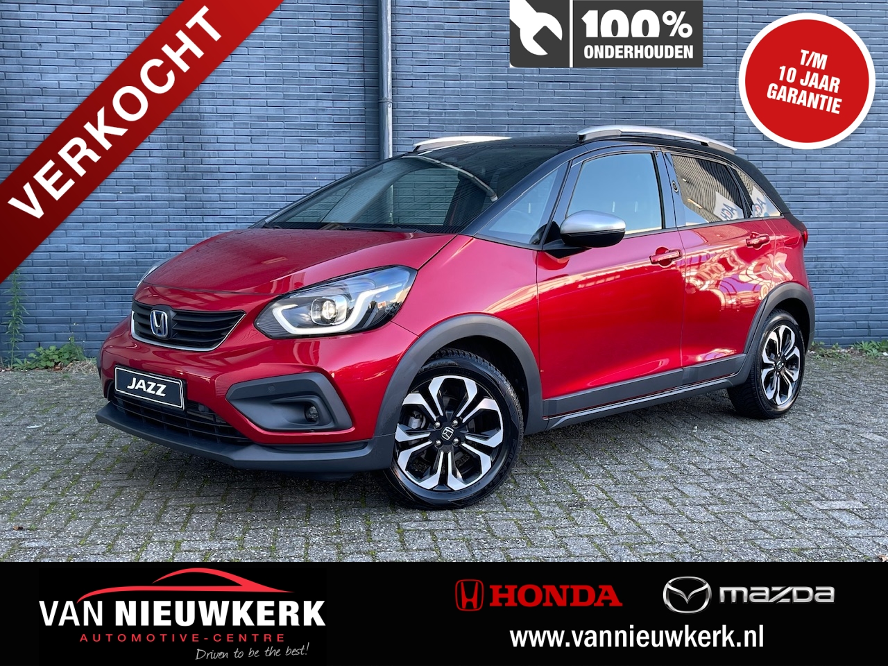 HONDA Jazz 1.5 i-MMD 109pk Hybrid Automaat Crosstar | Navigatie & Carplay | All Season Banden | Adaptieve Cruisecontrol | Keyless Entry | LED | Parkeercamera |