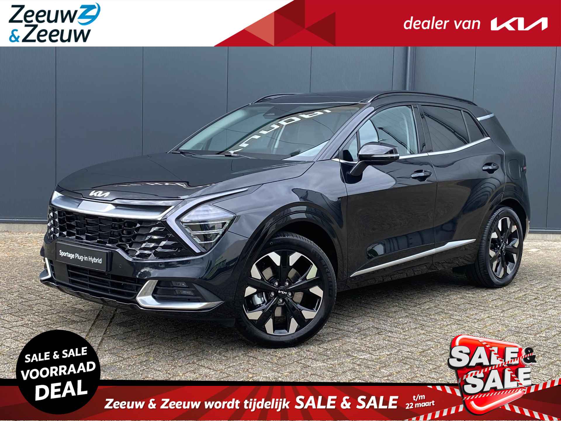 Kia Sportage 1.6 T-GDi Plug-in Hybrid AWD DynamicPlusLine | *Niet op voorraad* | *Nu te bestellen* | €4.000,- actiekorting | Navi | Camera | Clima | Schuif-/kanteldak