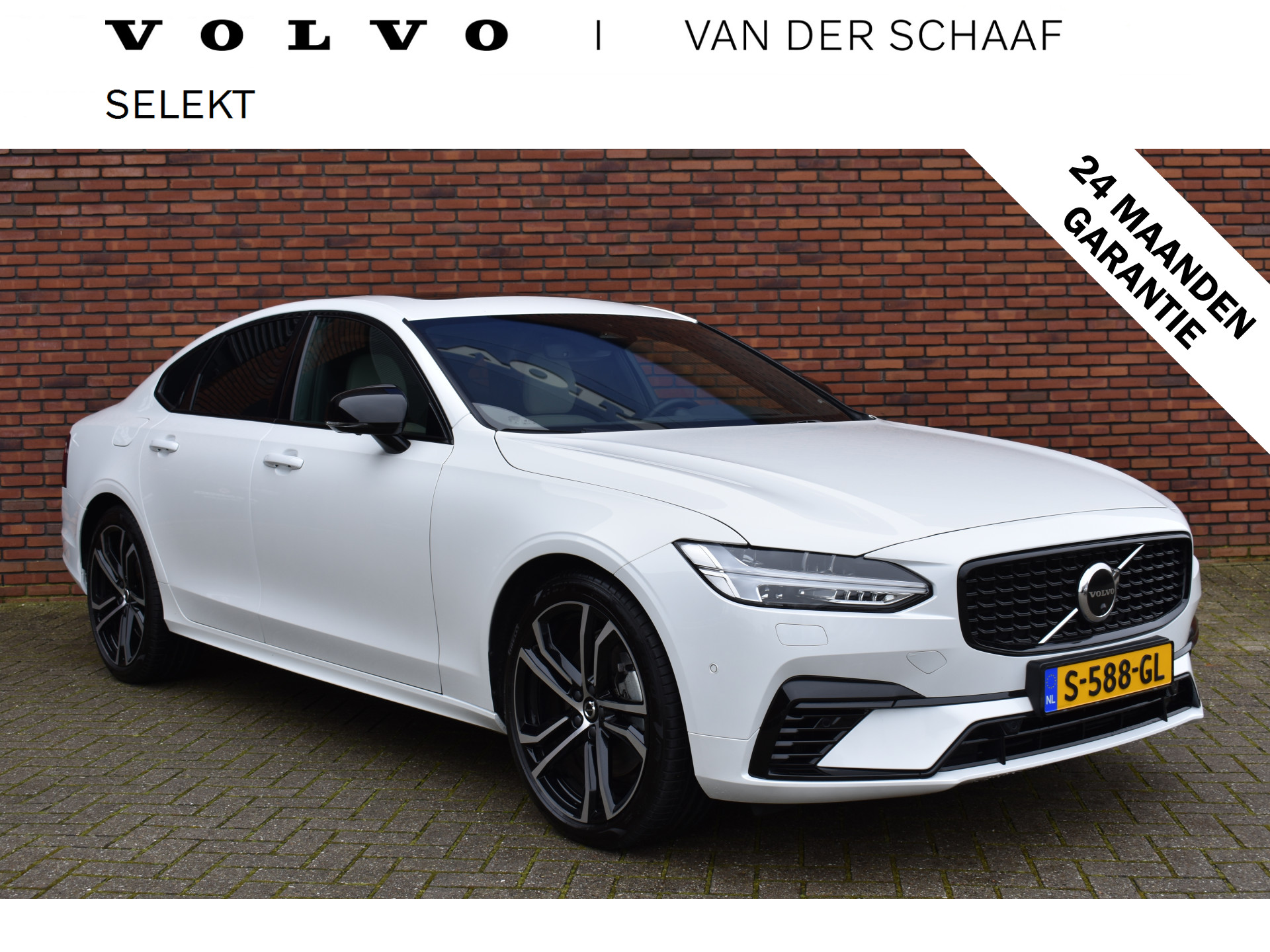 Volvo S90 T8 390PK AWD R-Design | Luchtvering | Bowers & Wilkins | Trekhaak | Schuifdak | 360 Camera | bij viaBOVAG.nl