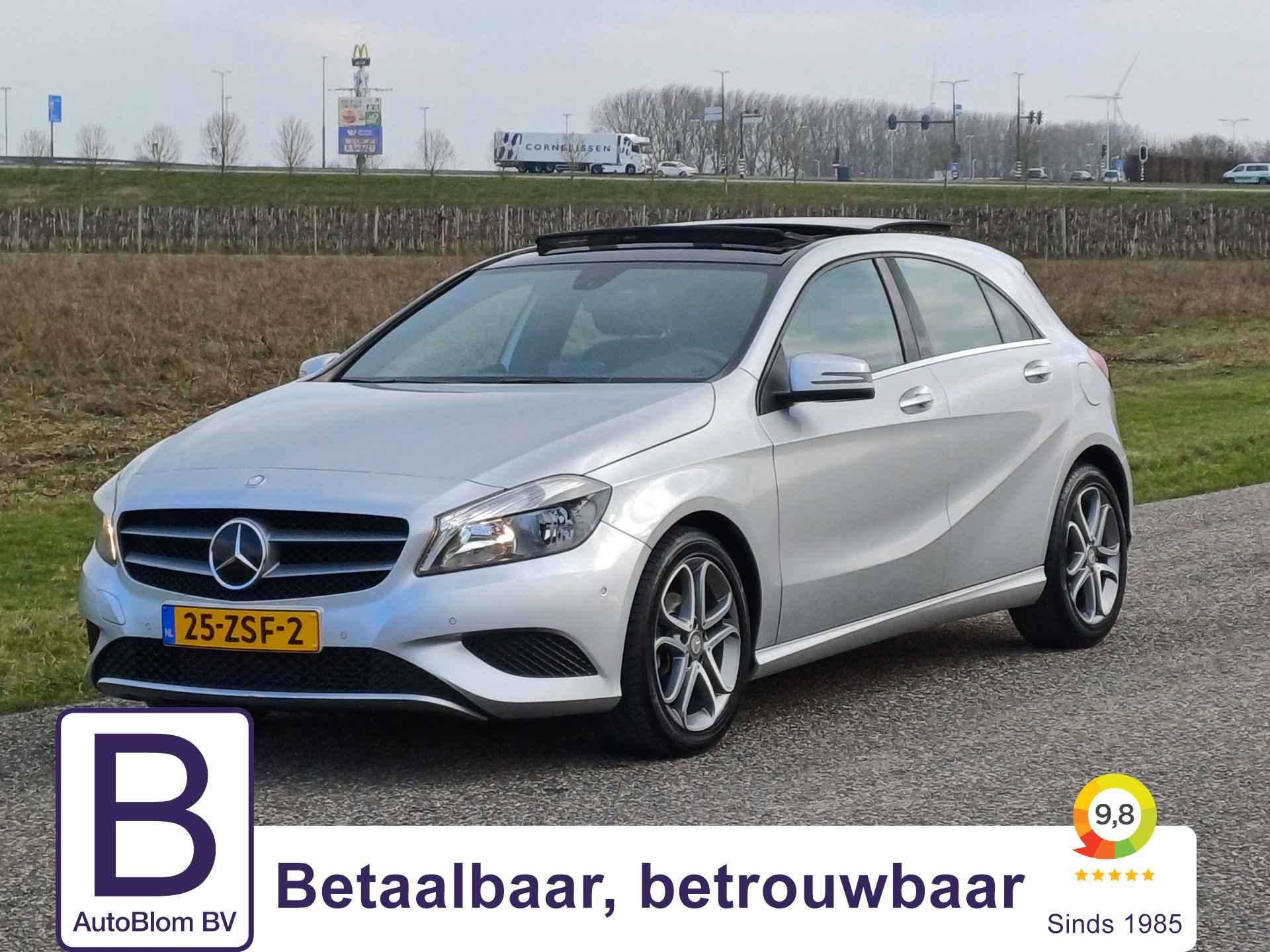 Mercedes-Benz A-Klasse 180 /Pano/Leer/Cam/Navi/Cruise/17"/Stoel verw./Tel/