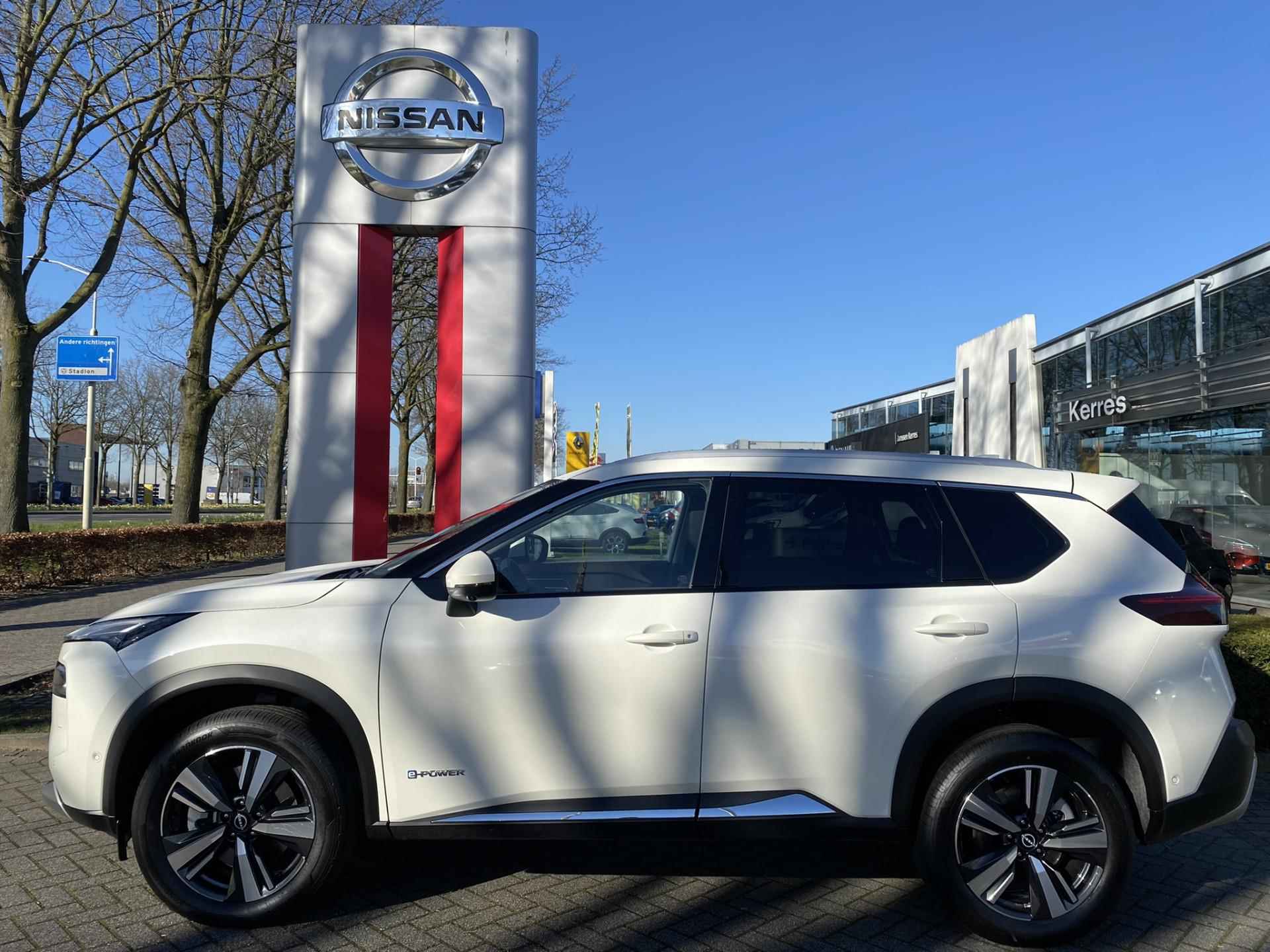 Nissan X-Trail 1.5 e-POWER TEKNA 204pk Leer, Adaptive Cruise, 4 Camera's, Schuifdak, Head-up, Elektr. achterklep, Stoelverw. V/A, Stuurverw., Voorruitverw. | NIEUWPRIJS EUR 58321 - 3/31