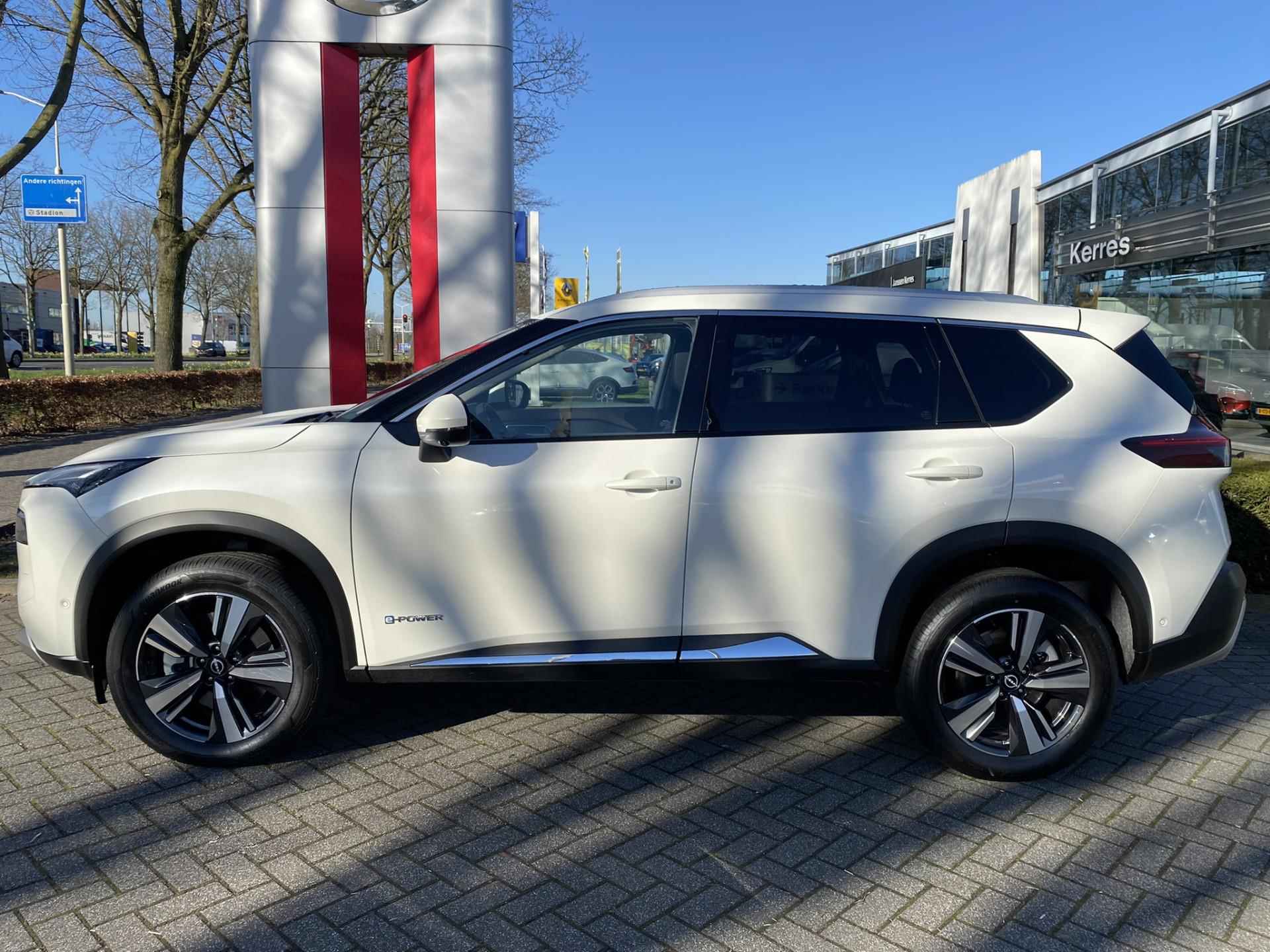 Nissan X-Trail 1.5 e-POWER TEKNA 204pk Leer, Adaptive Cruise, 4 Camera's, Schuifdak, Head-up, Elektr. achterklep, Stoelverw. V/A, Stuurverw., Voorruitverw. | NIEUWPRIJS EUR 58321 - 4/31