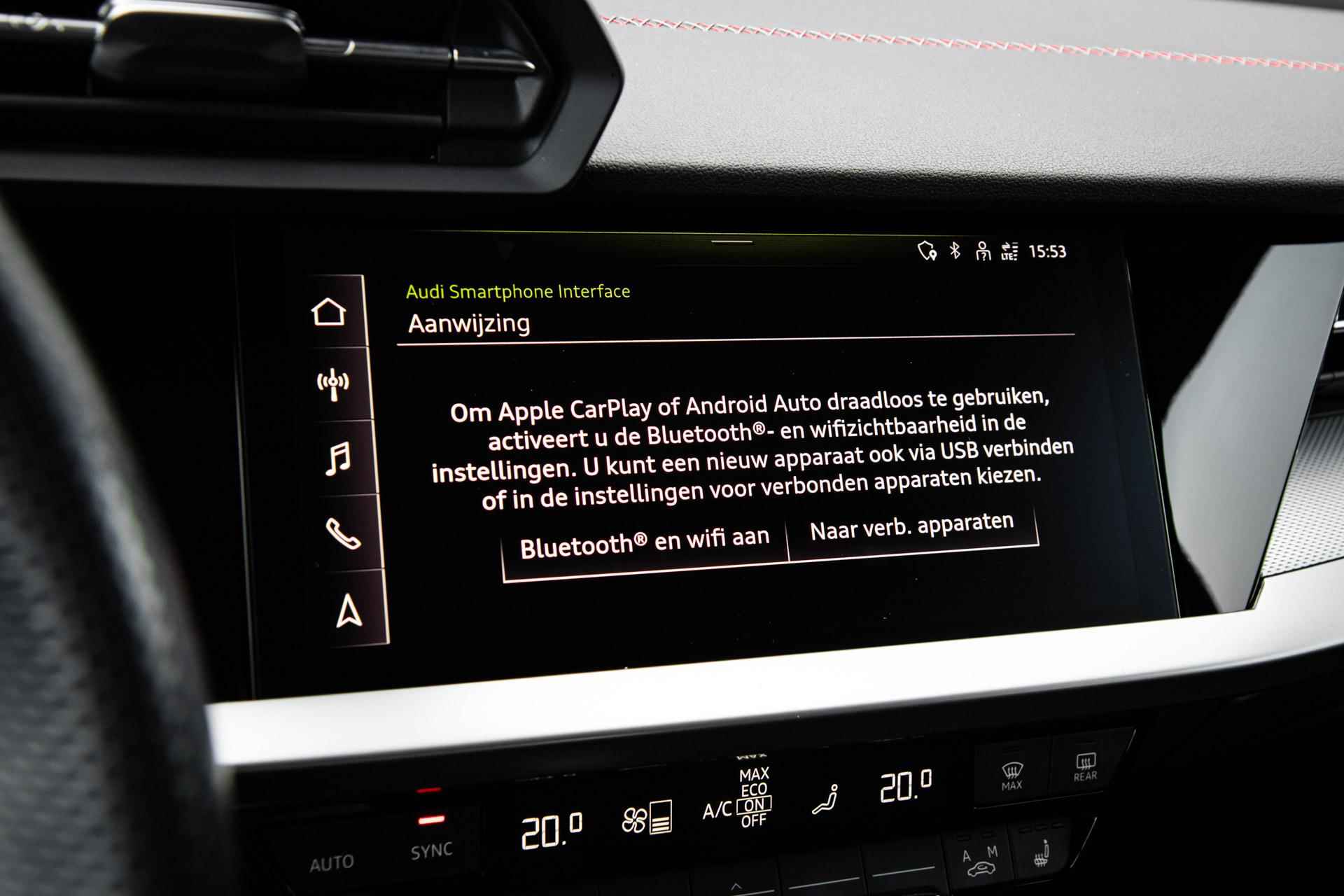 Audi A3 Sportback 45 TFSI e 245pk S edition Competition | Panoramadak | Sportstoelen | B&O | Navigatie | Achteruitrijcamera - 36/45