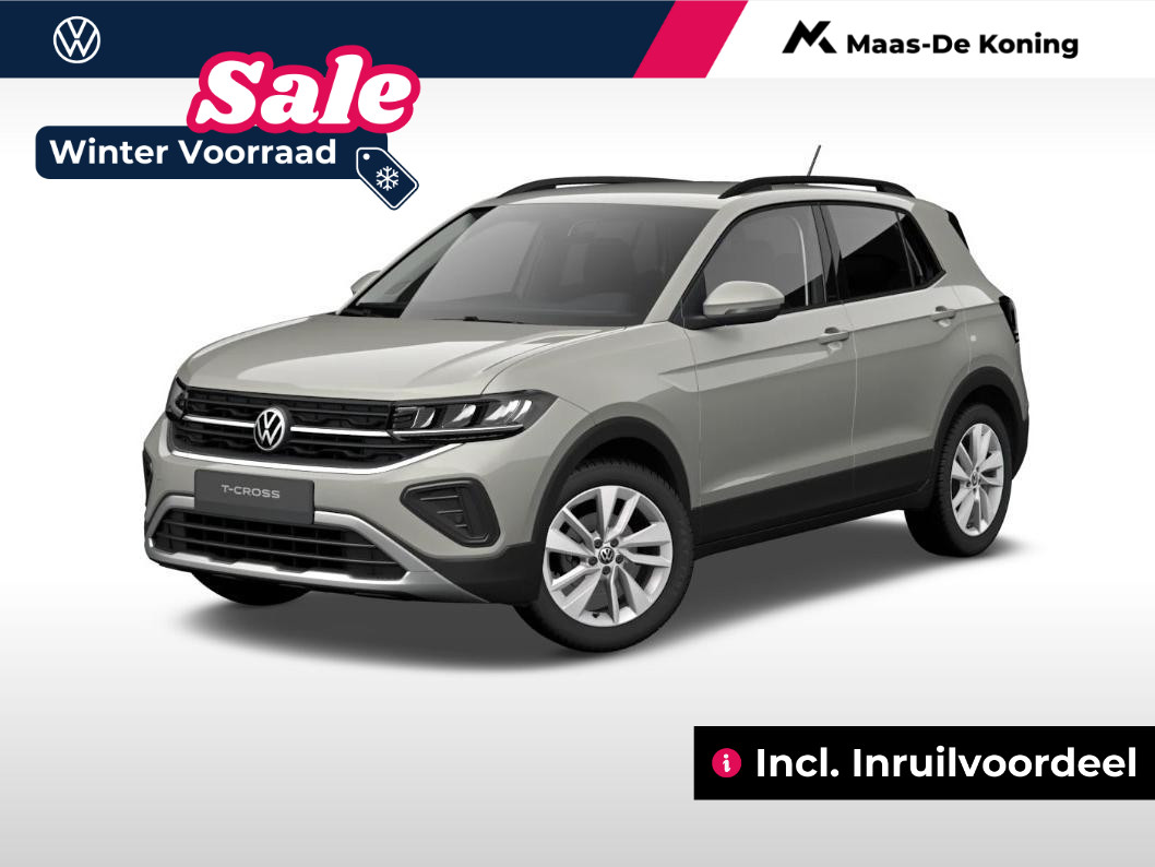 Volkswagen T-Cross Life Edition 1.0 TSI 95 pk 5 versn. Hand · Achteruitrijcamera · Privatelease vanaf €,-359 per maand · Incl. inruilvoordeel ·