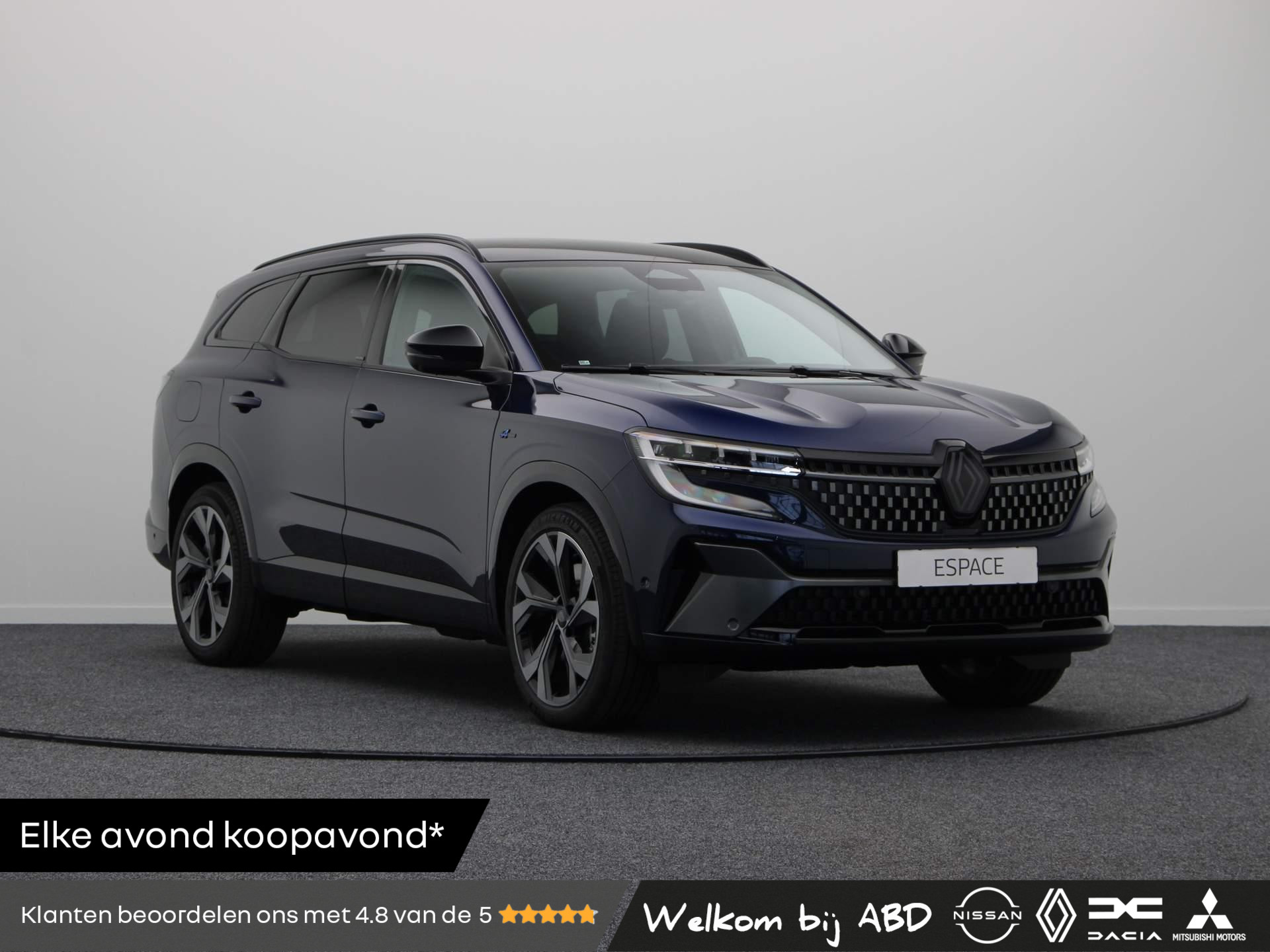 Renault Espace E-Tech Hybrid 200pk esprit Alpine 5p. | Panoramisch vast glazen dak | HUD | Elek. voorruit | Stoel- en stuurwielverwarming |