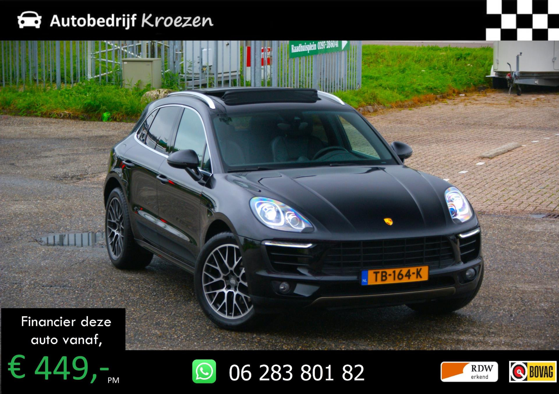 Porsche Macan 2.0 | Org NL | Sportchrono | Camera | Pano | Luchtvering |