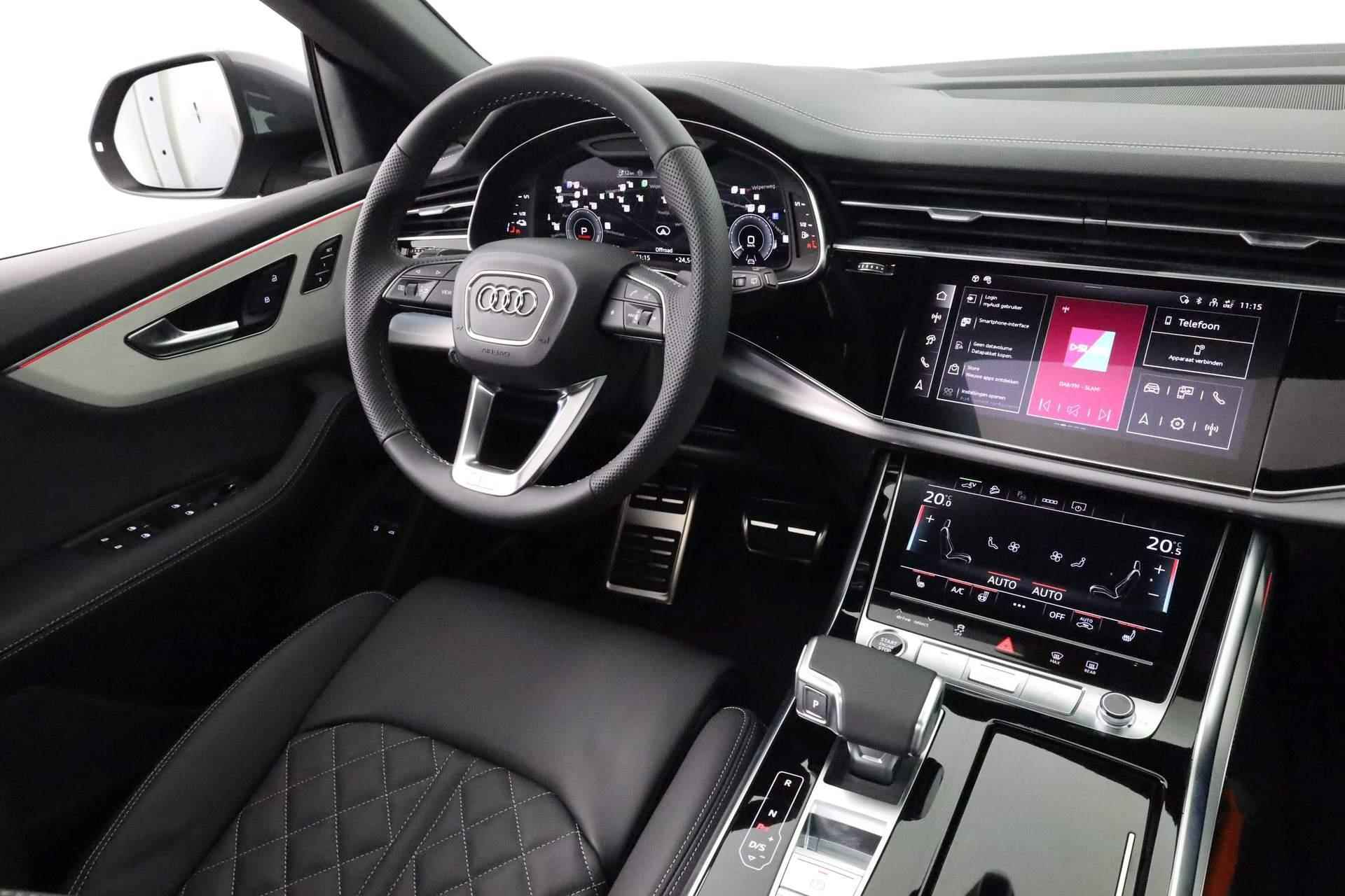 Audi Q8 Pro Line S 55 TFSI e 394PK quattro | Bang & olufsen premium | 22 INCH | Panoramadak | Trekhaak | Zwart optiek - 42/63